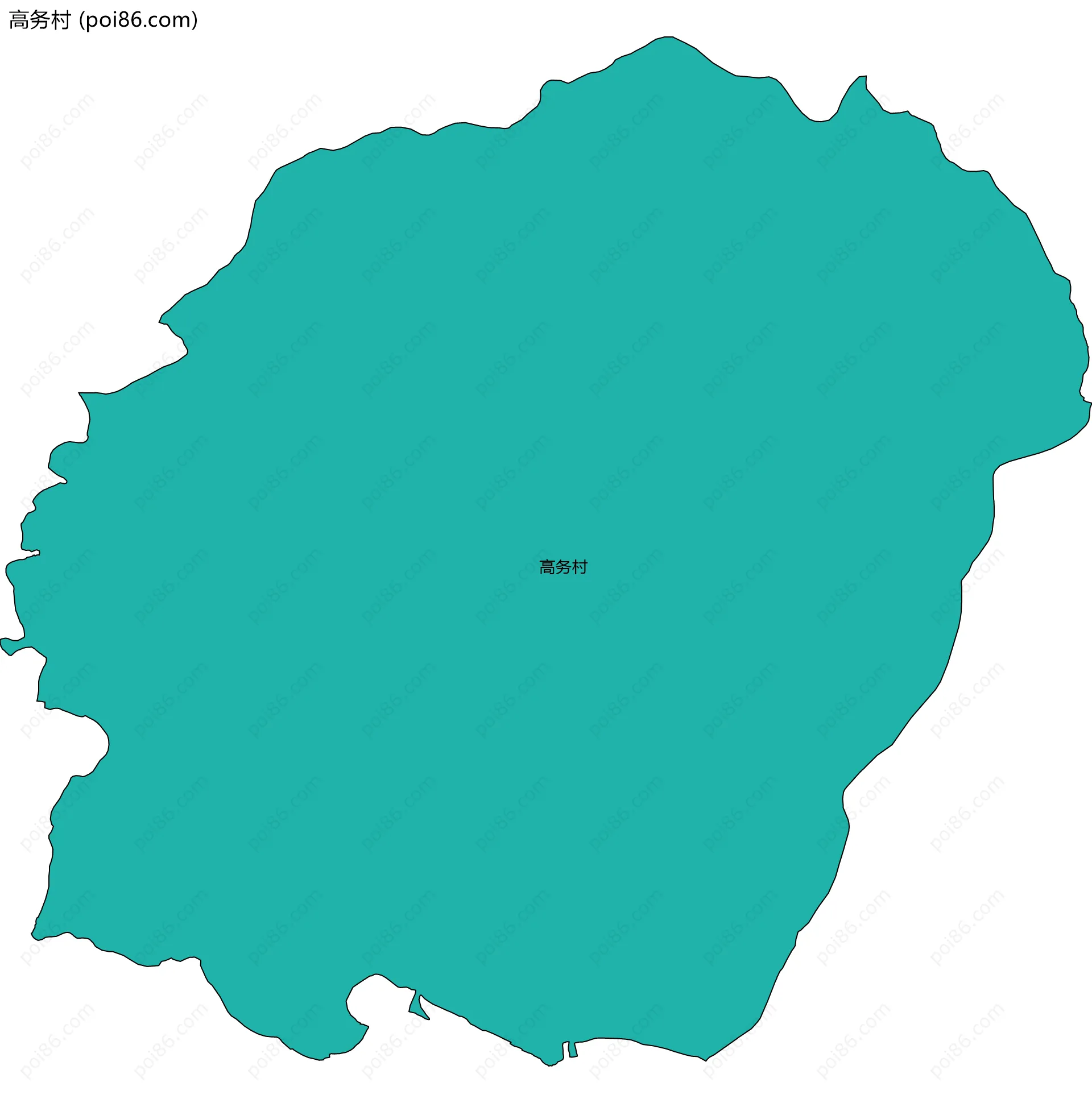 高务村边界地图
