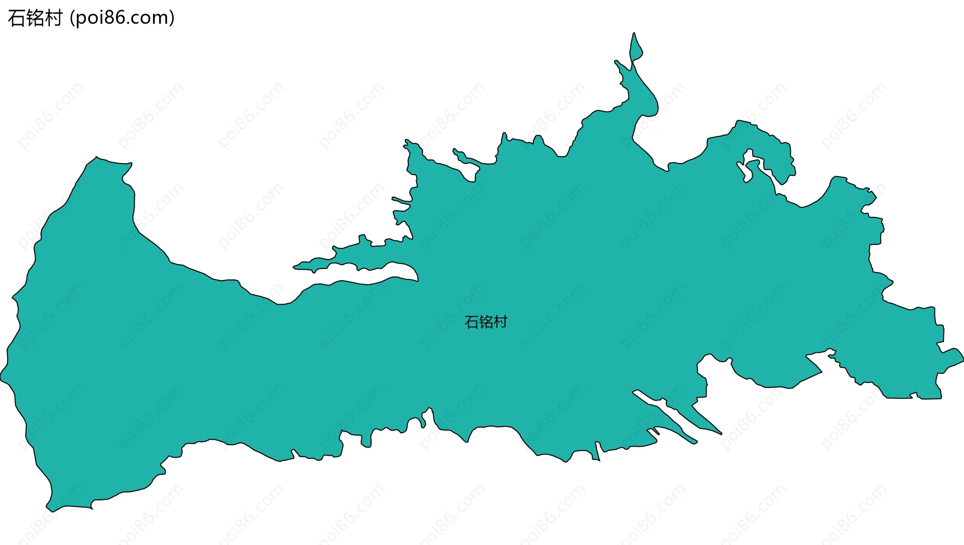 石铭村边界地图
