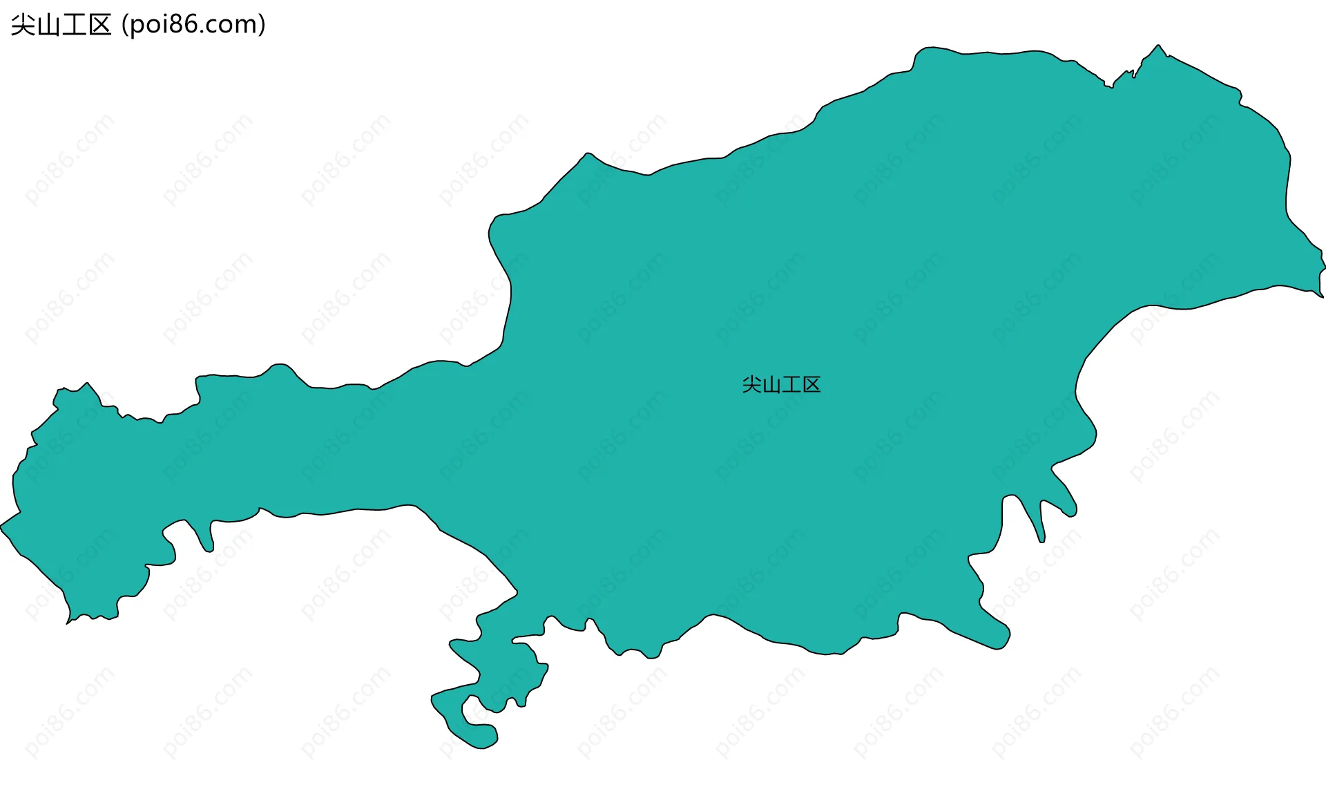 尖山工区边界地图
