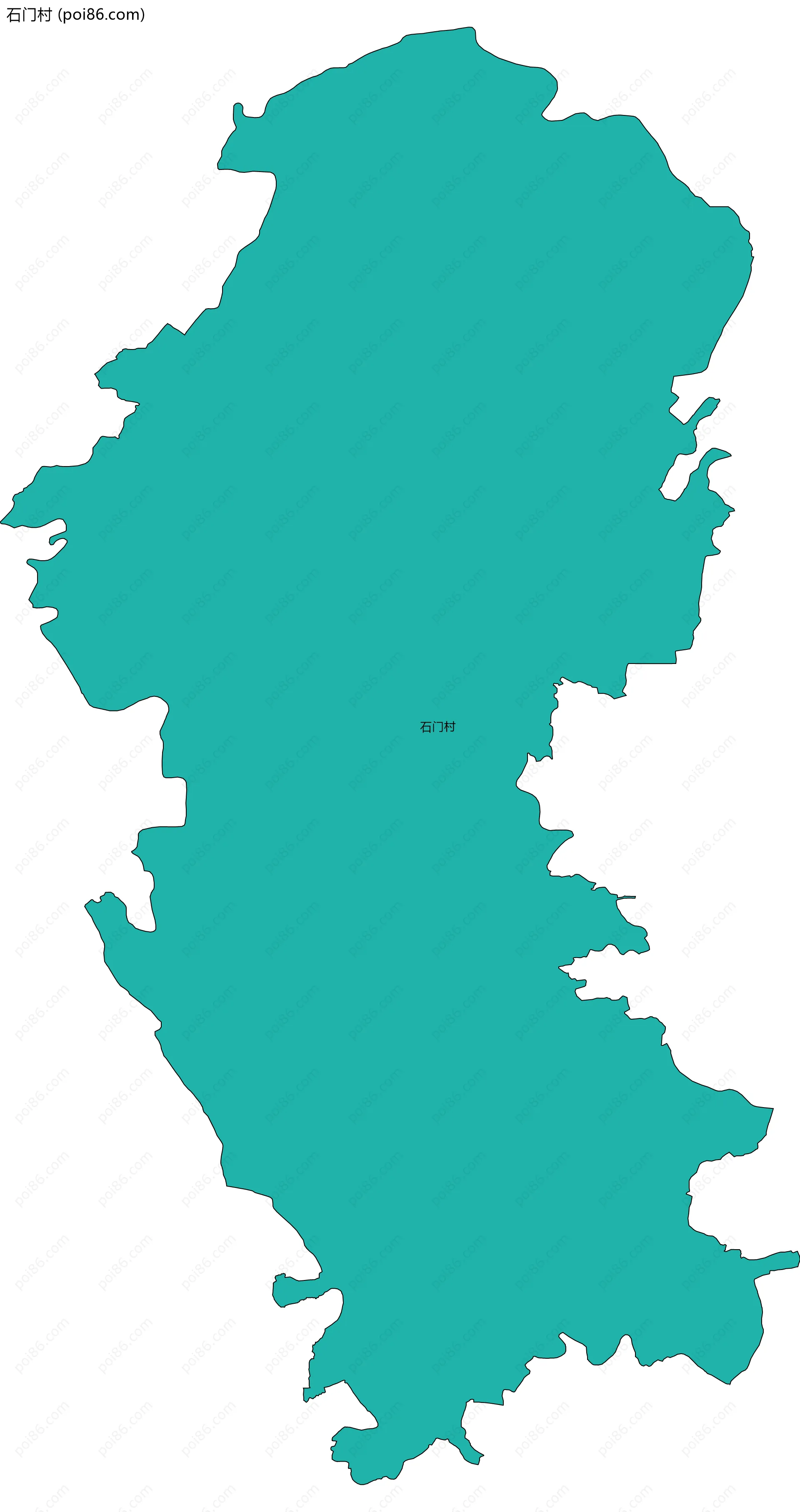 石门村边界地图