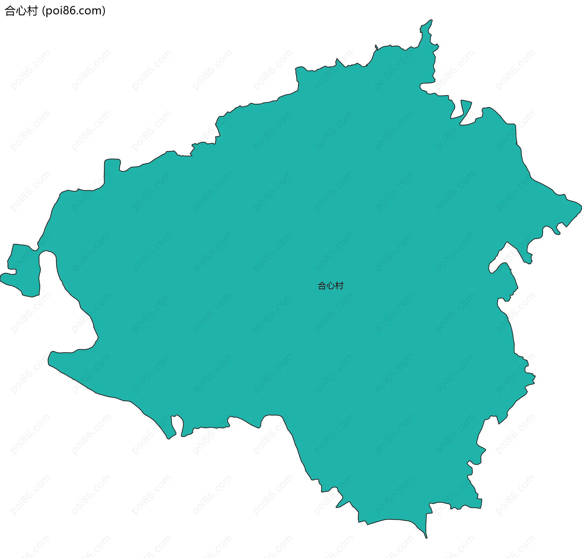 合心村边界地图
