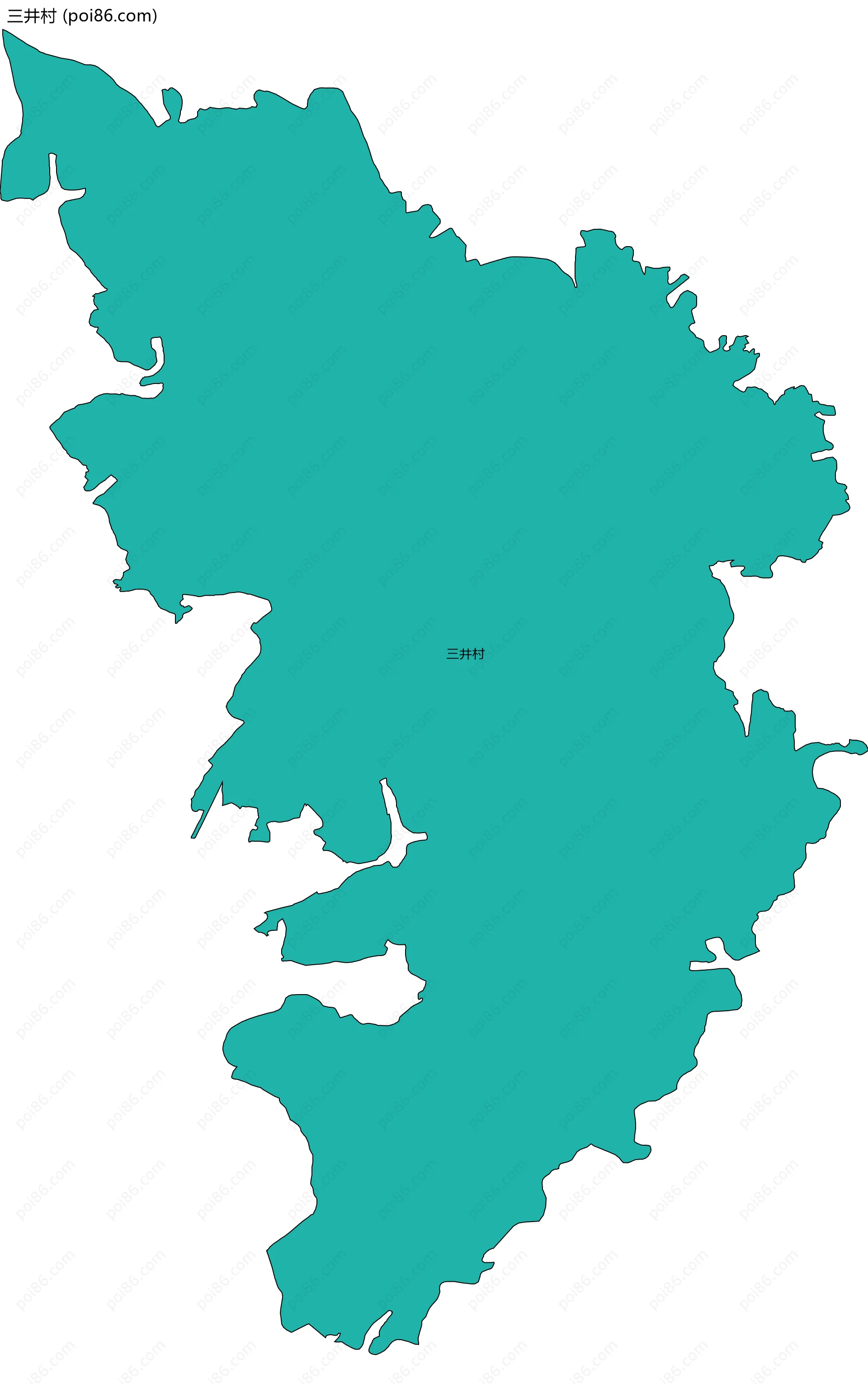 三井村边界地图