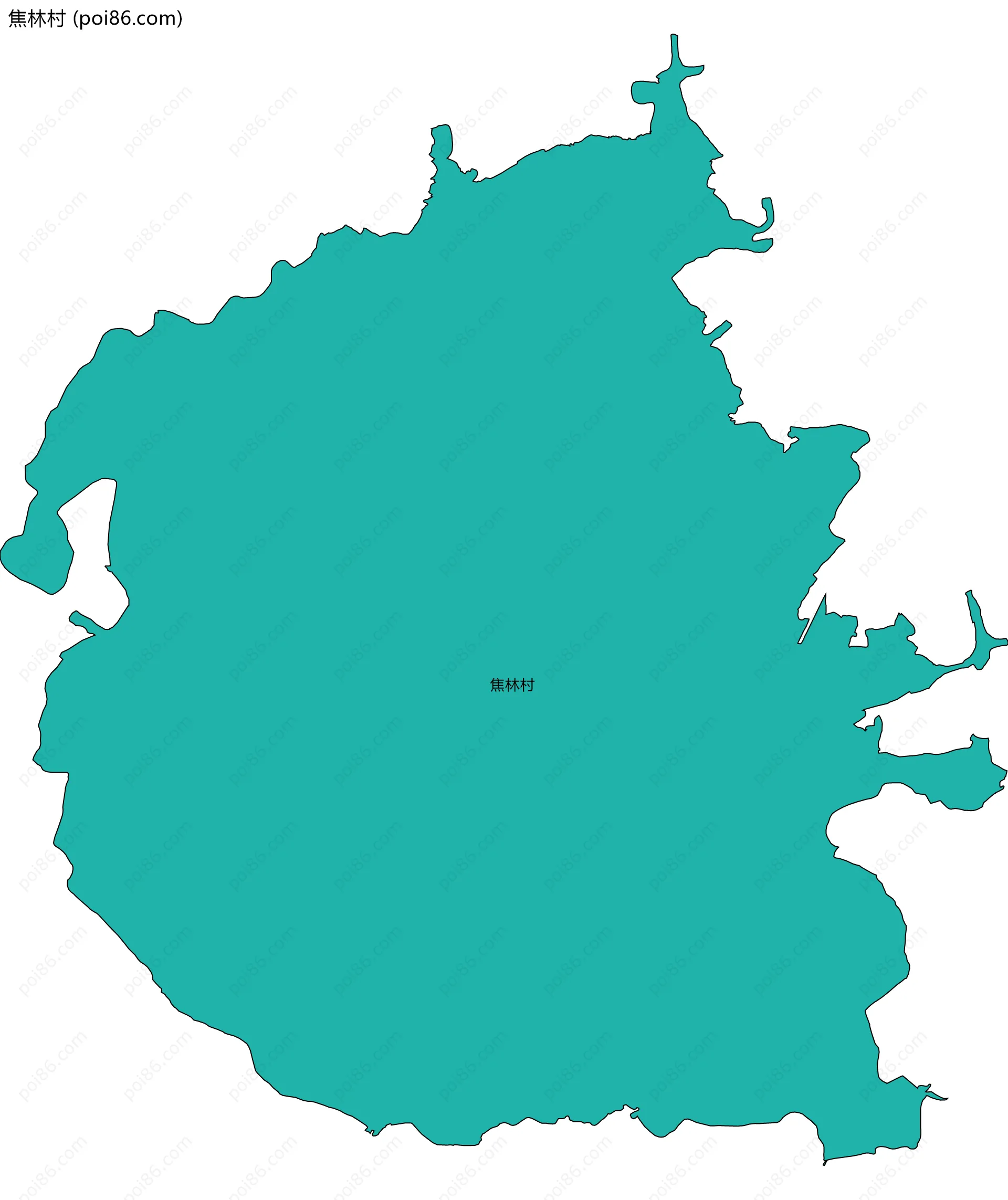 焦林村边界地图