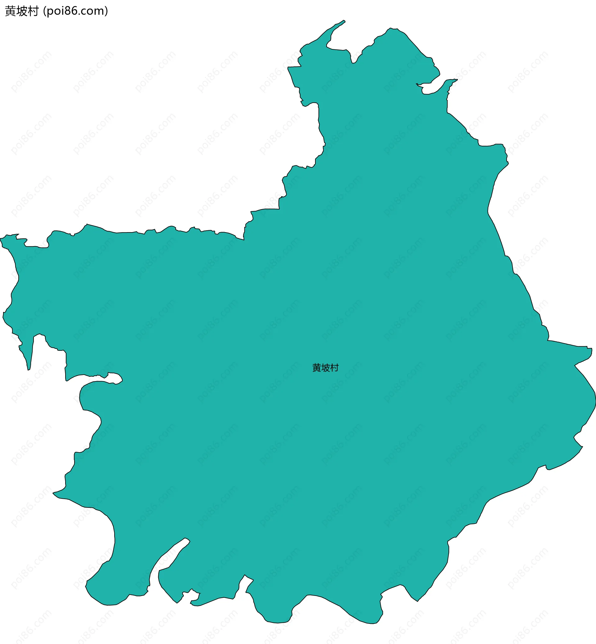 黄坡村边界地图