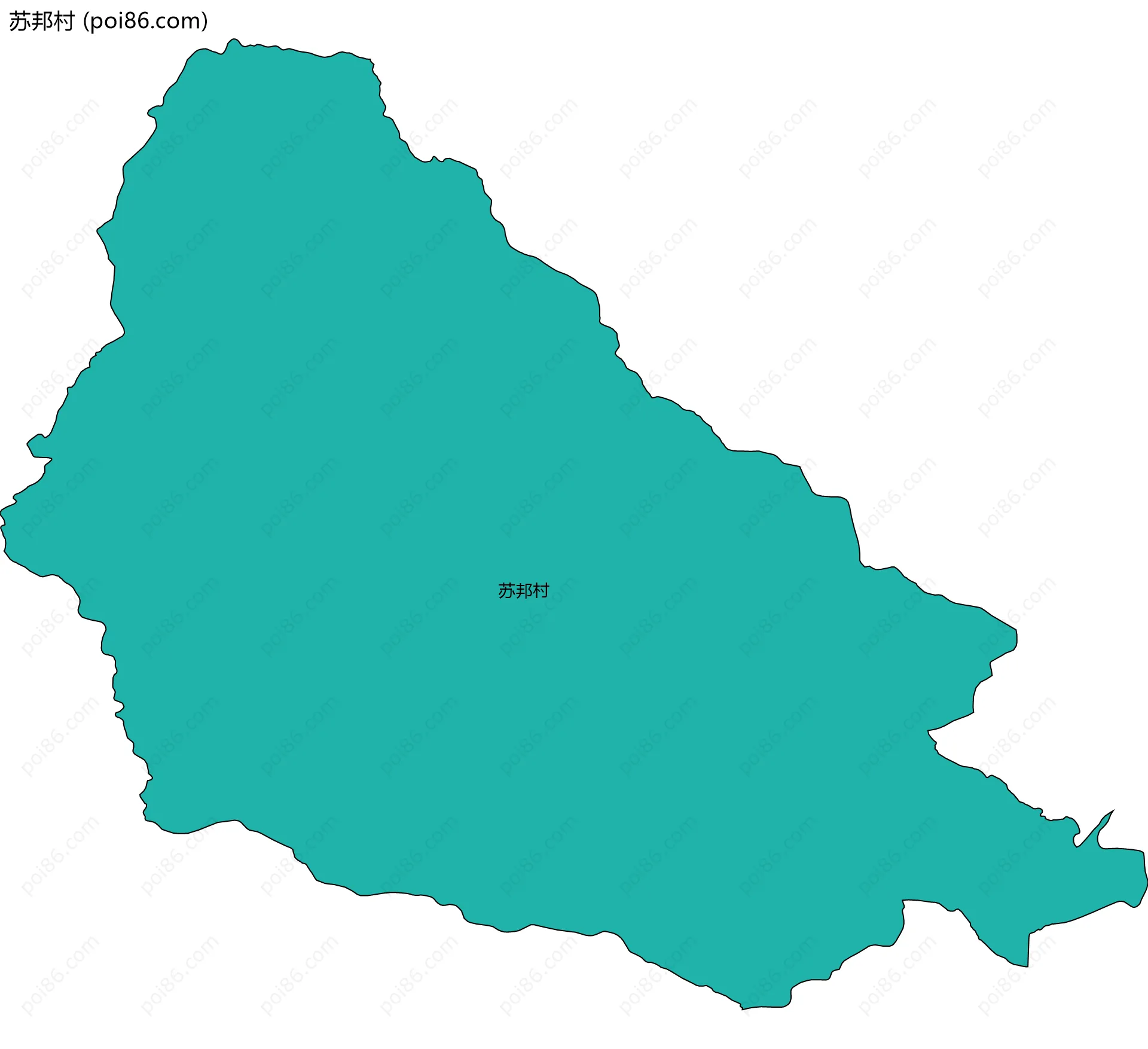 苏邦村边界地图