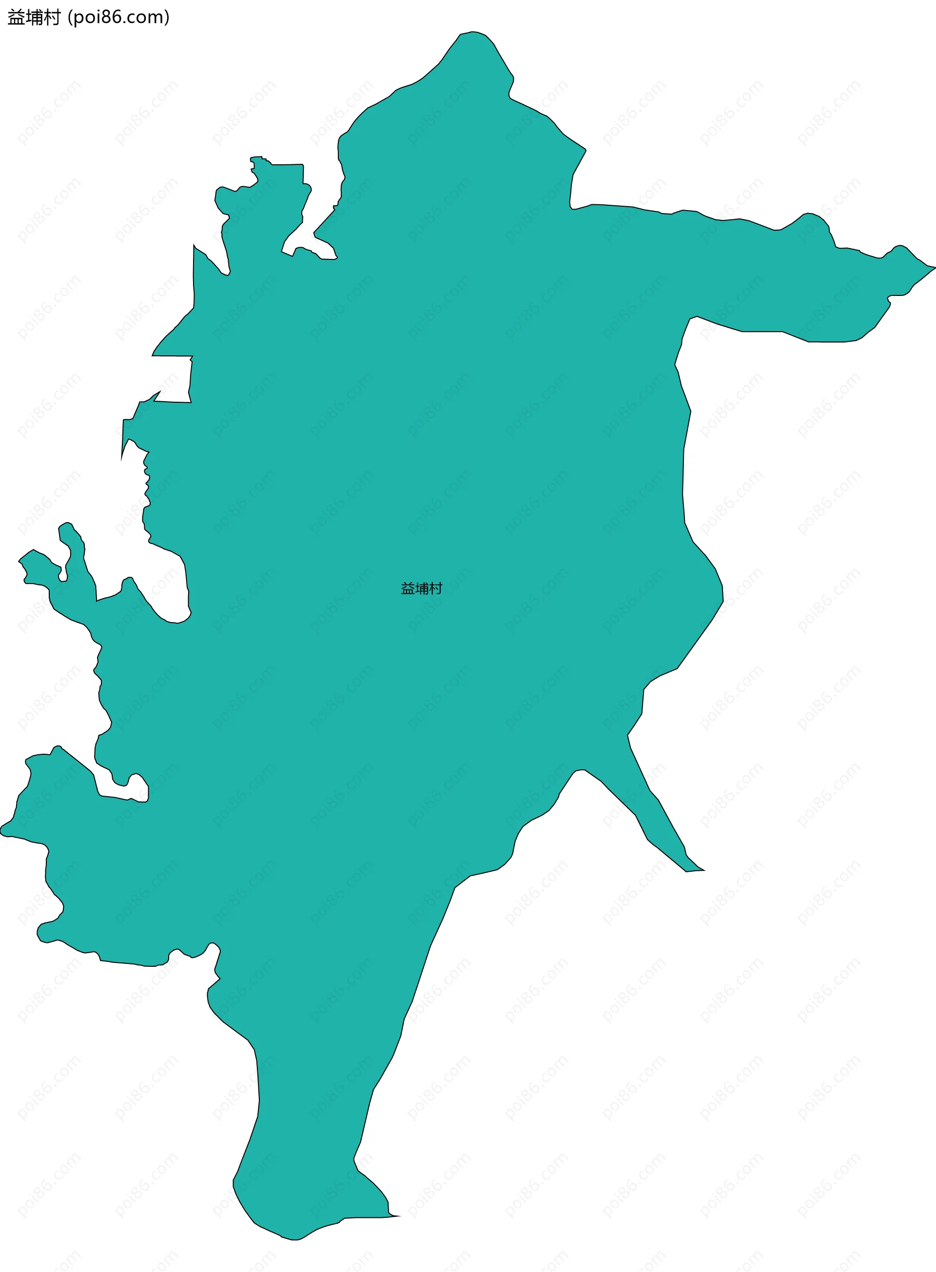 益埔村边界地图