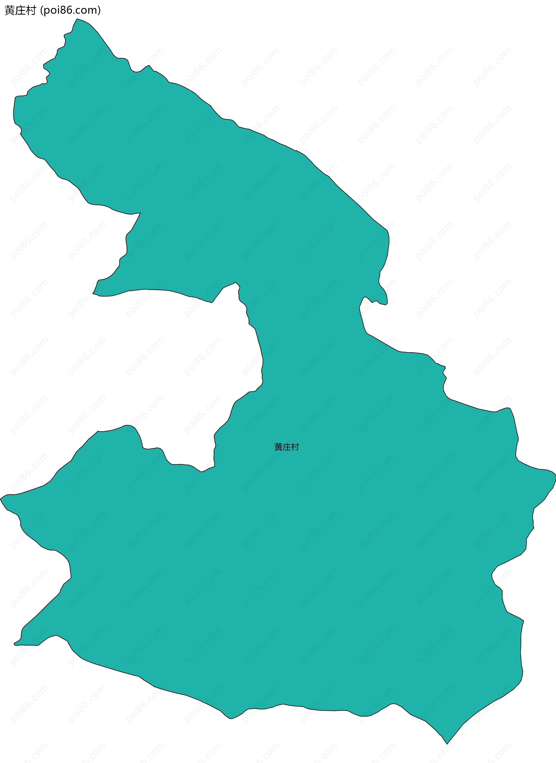 黄庄村边界地图