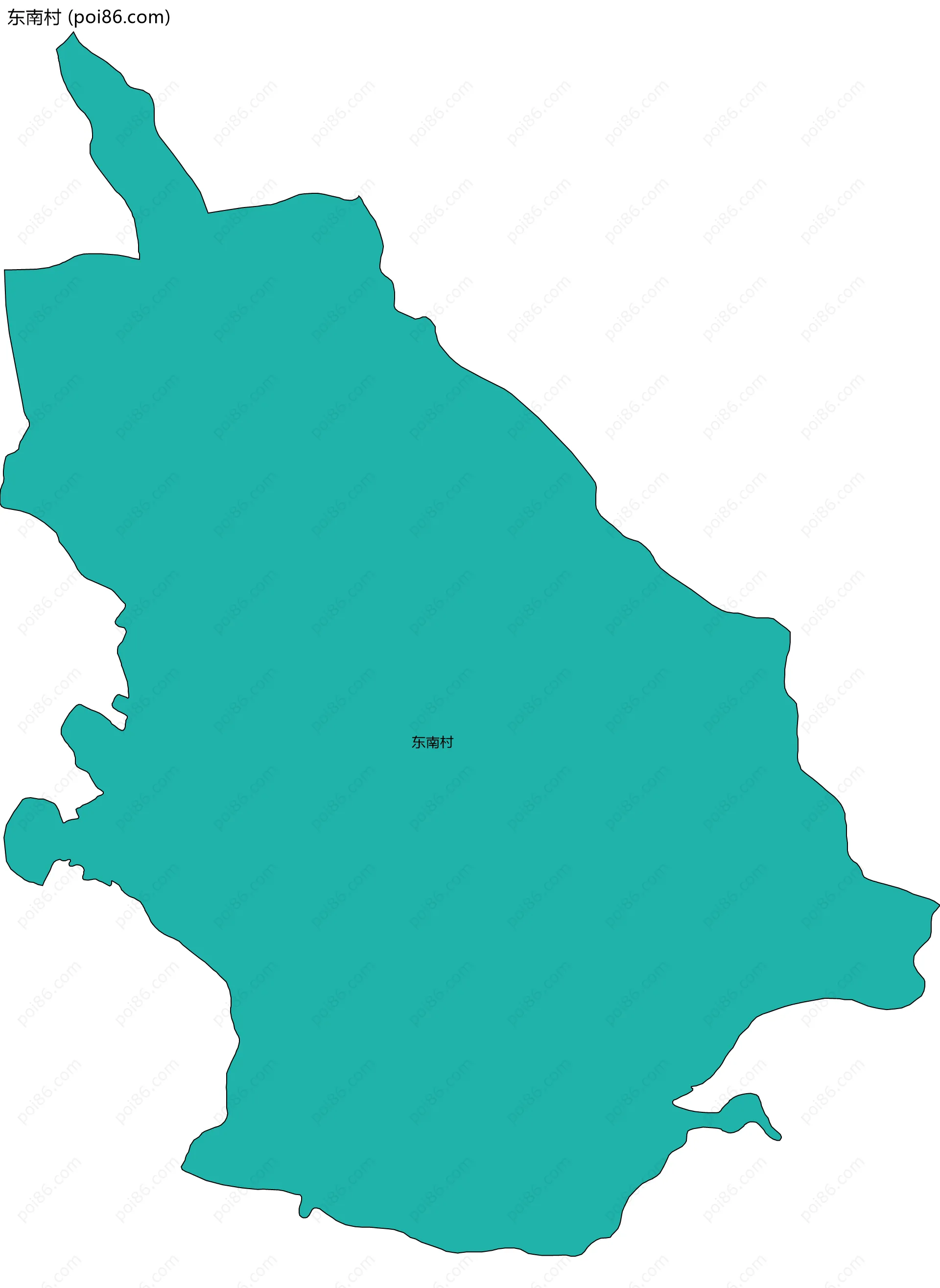 东南村边界地图