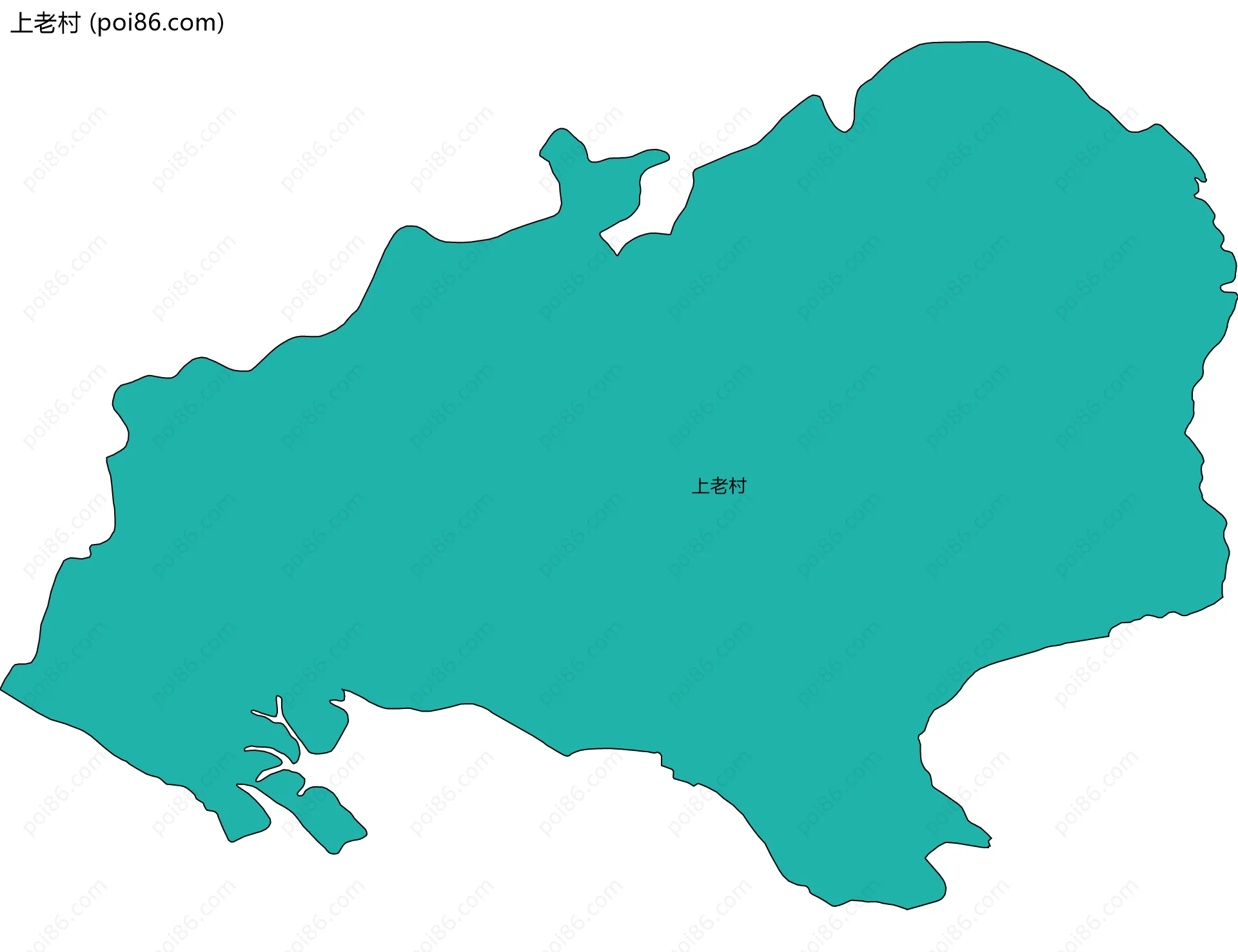 上老村边界地图