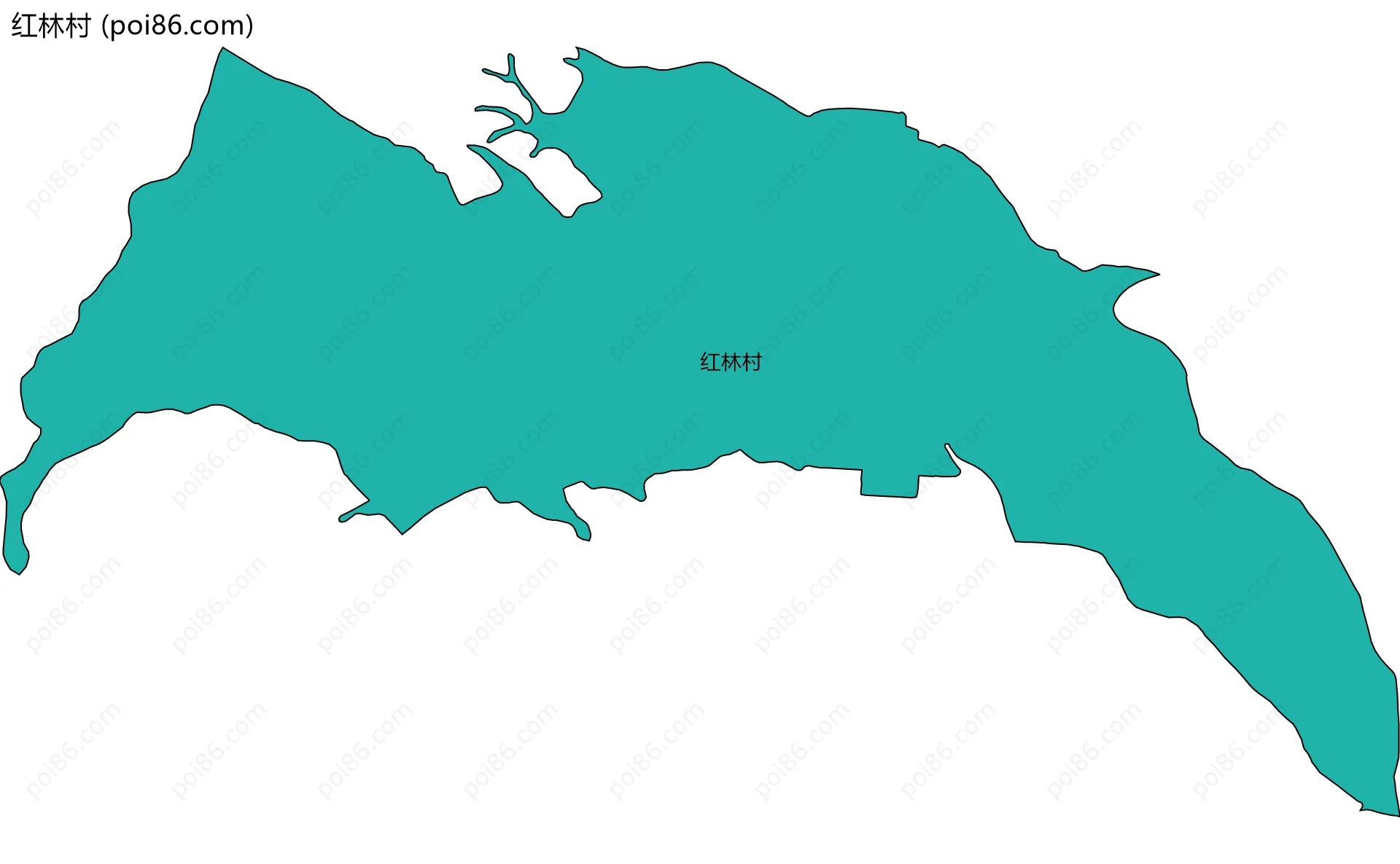 红林村边界地图