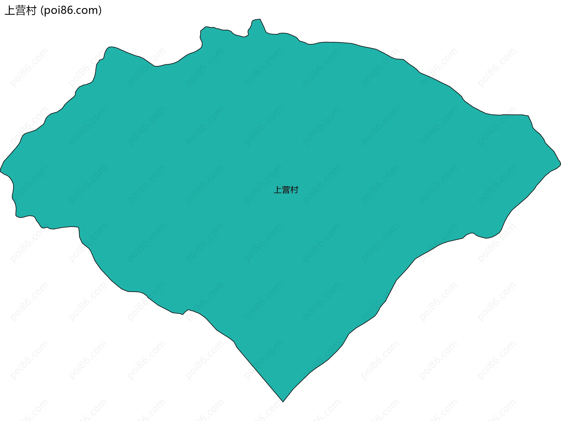 上营村边界地图