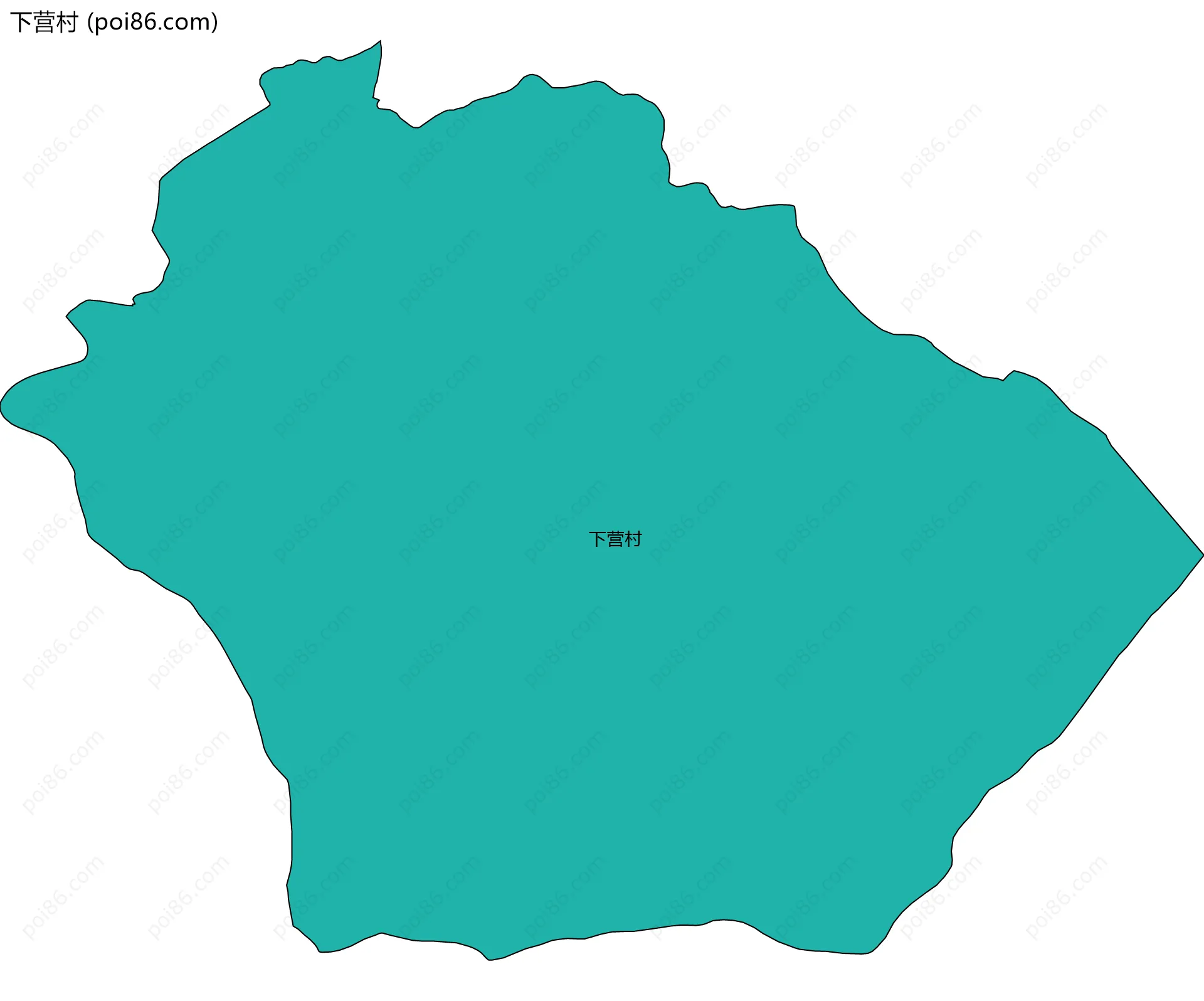 下营村边界地图