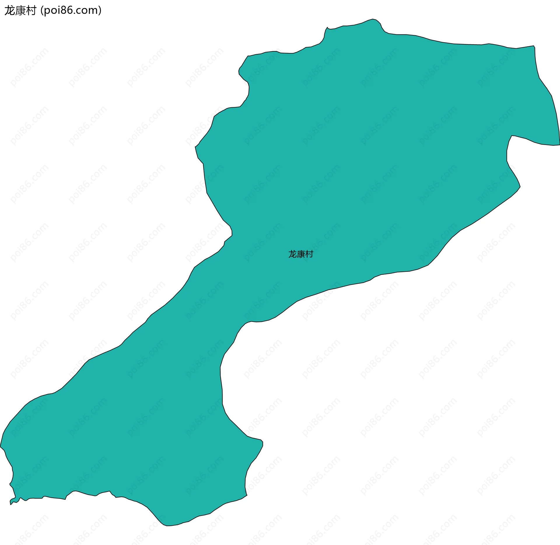 龙康村边界地图