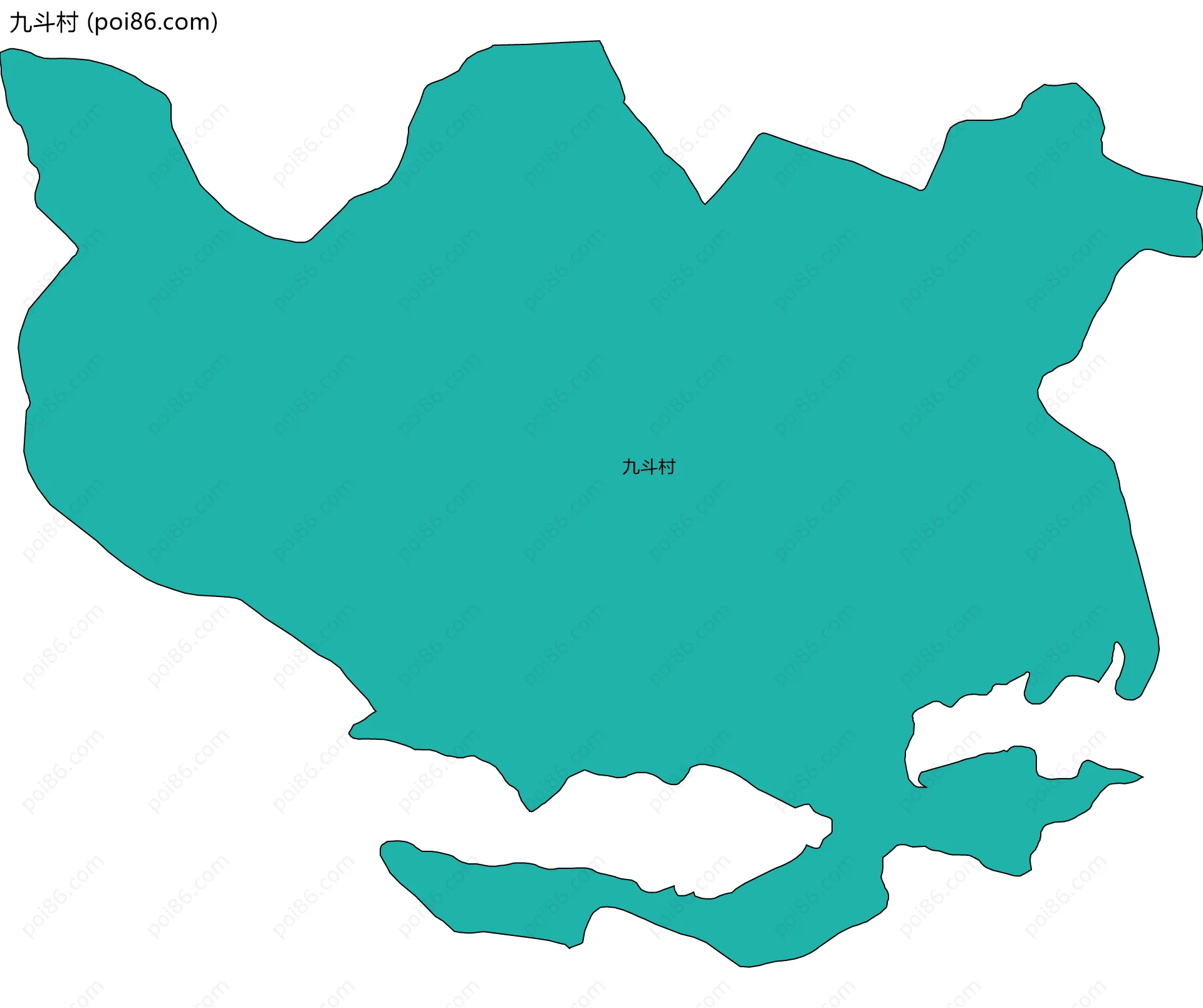 九斗村边界地图