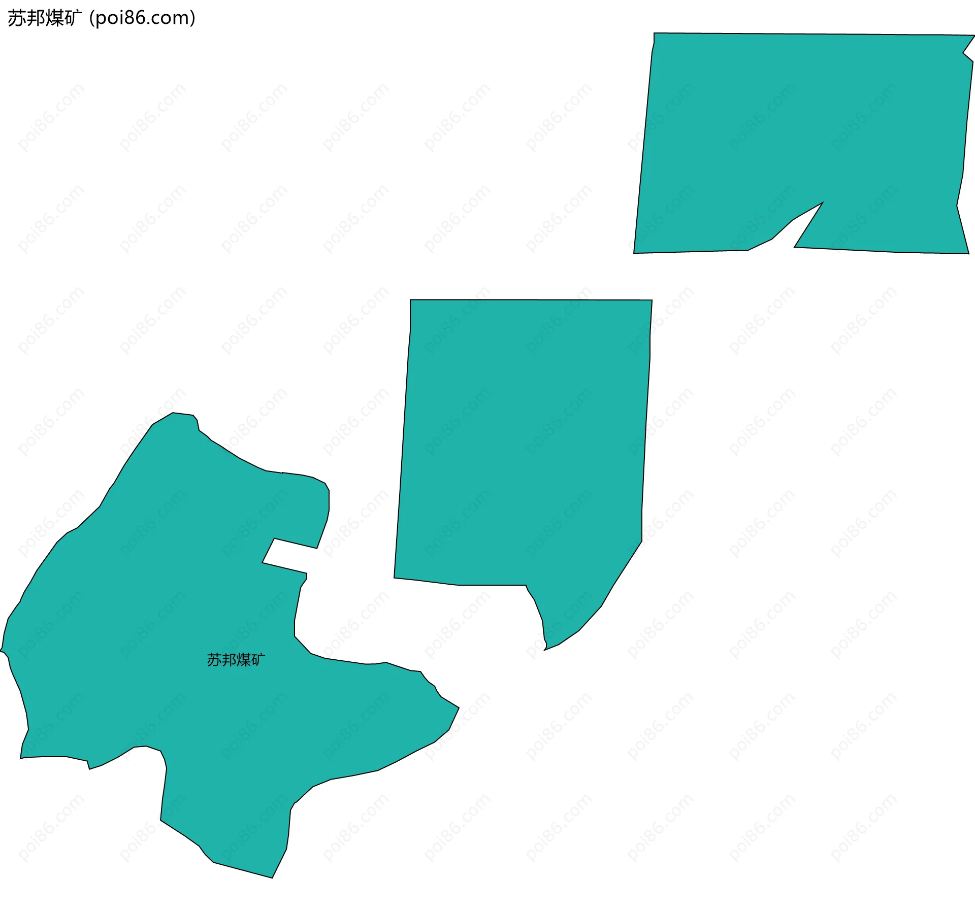 苏邦煤矿边界地图