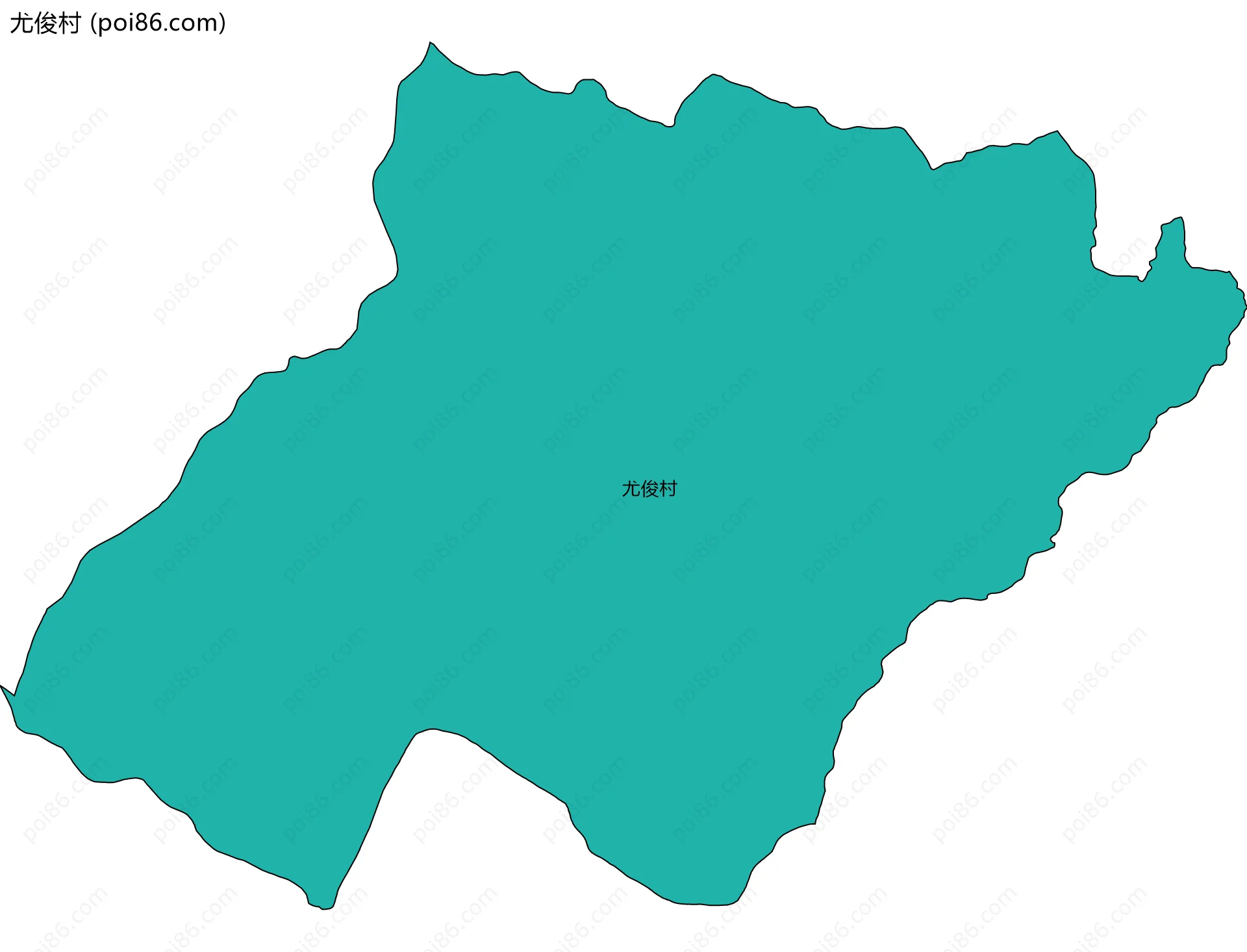 尤俊村边界地图