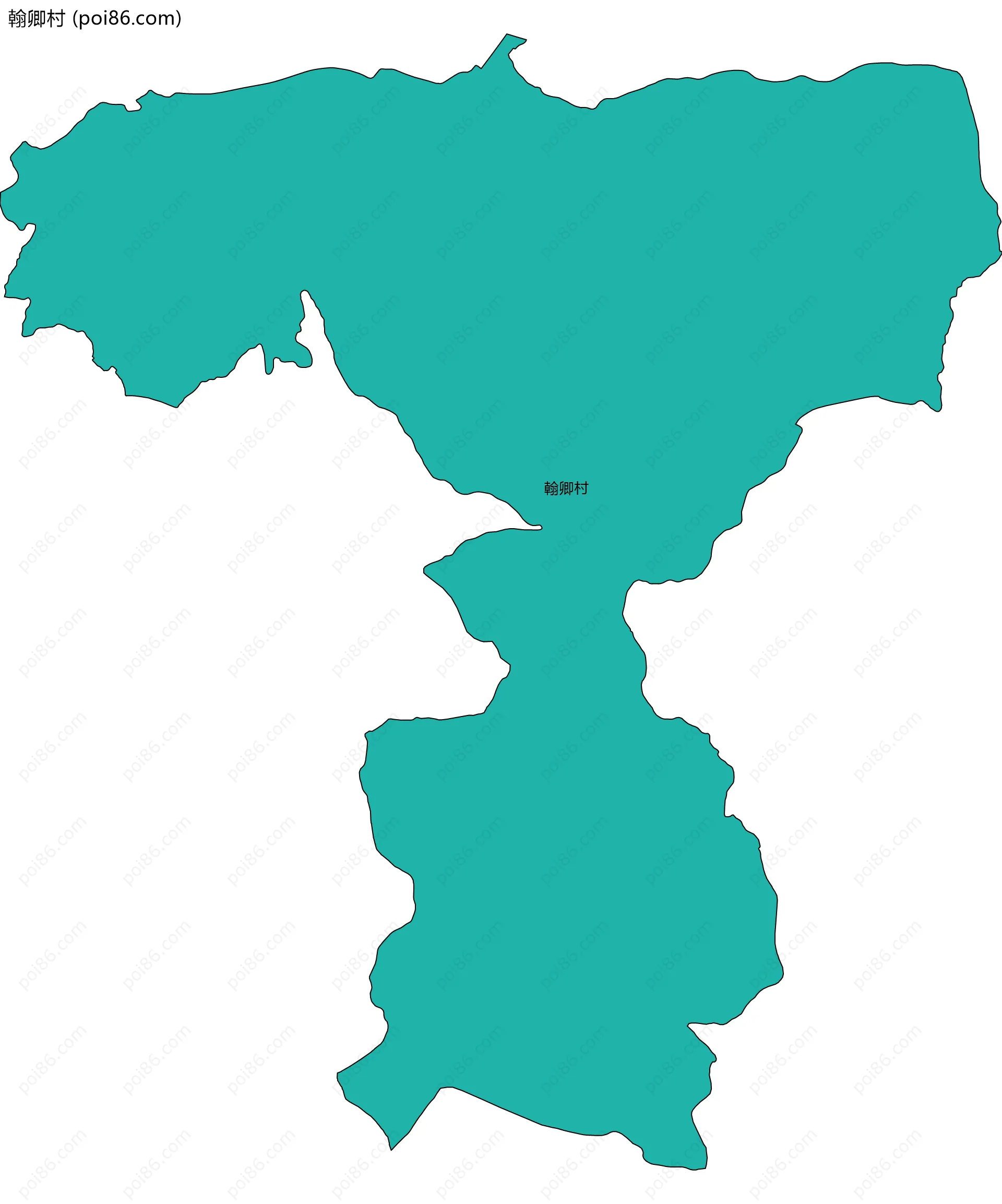 翰卿村边界地图