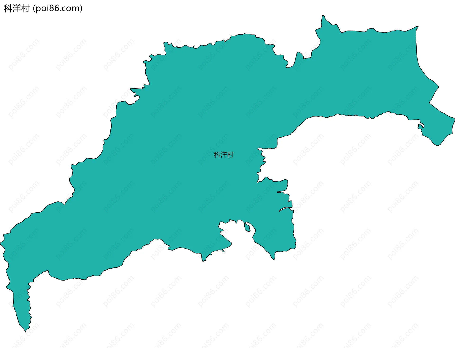 科洋村边界地图