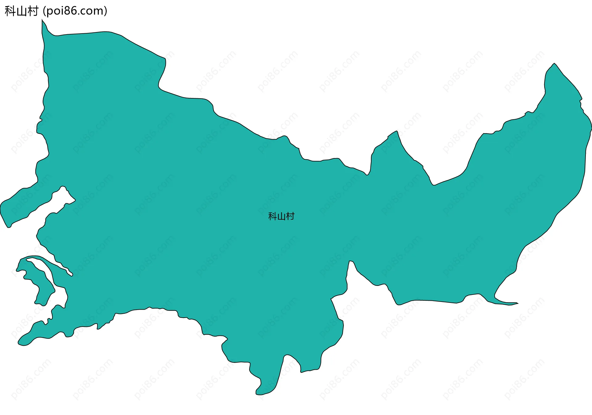 科山村边界地图