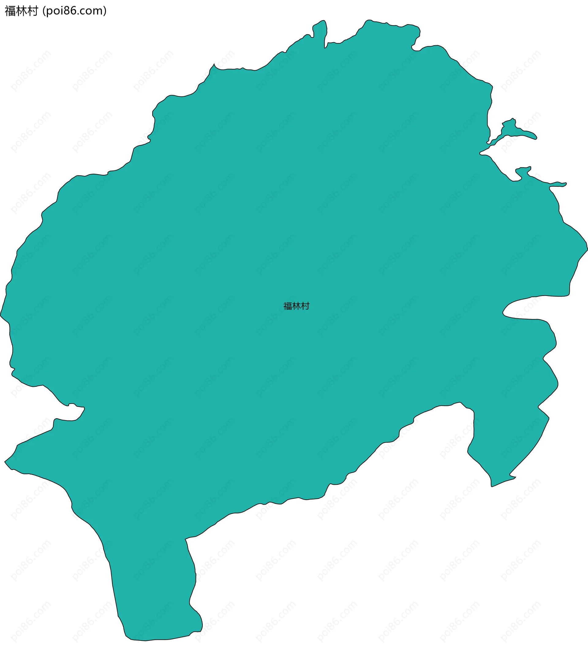 福林村边界地图