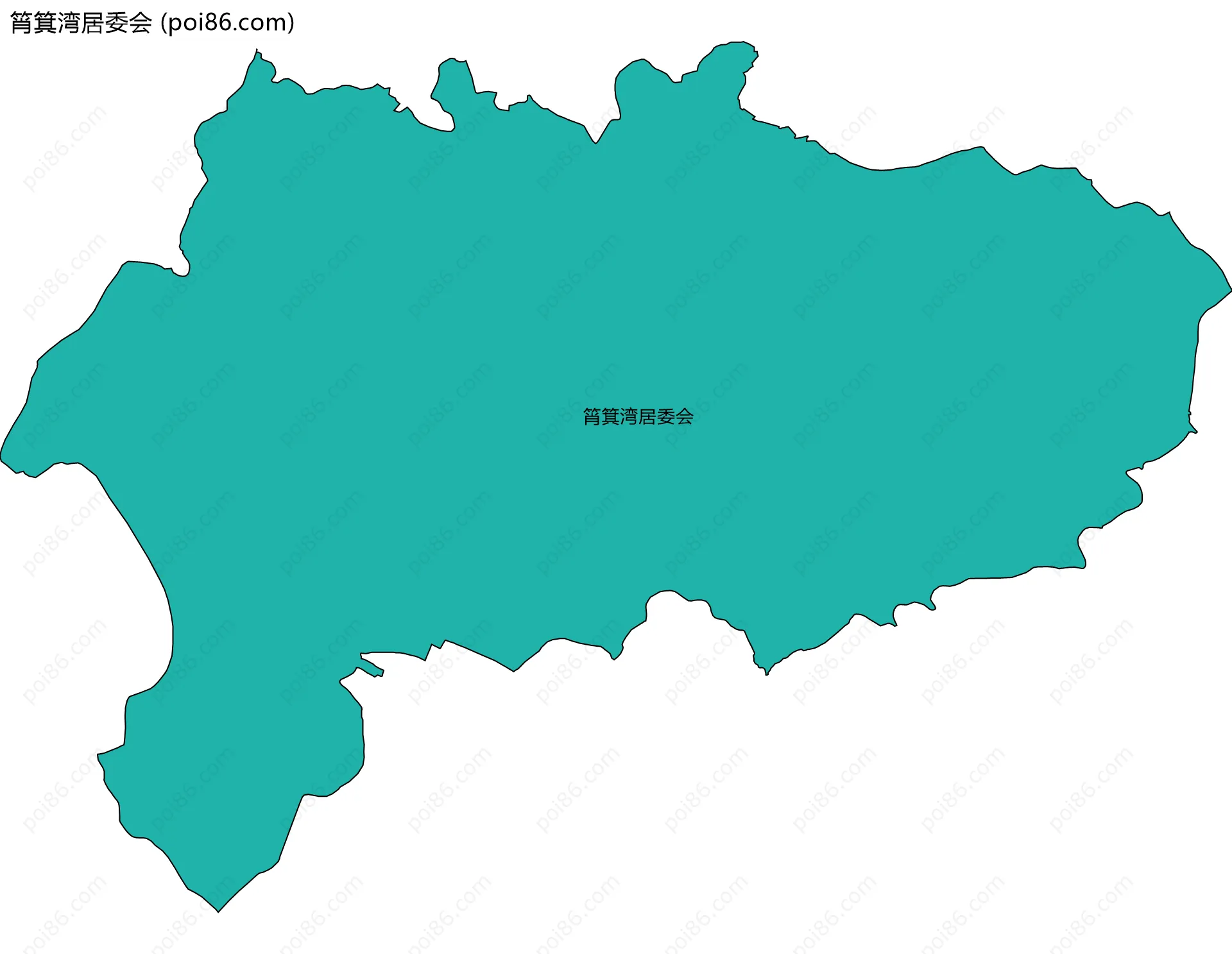 筲箕湾居委会边界地图