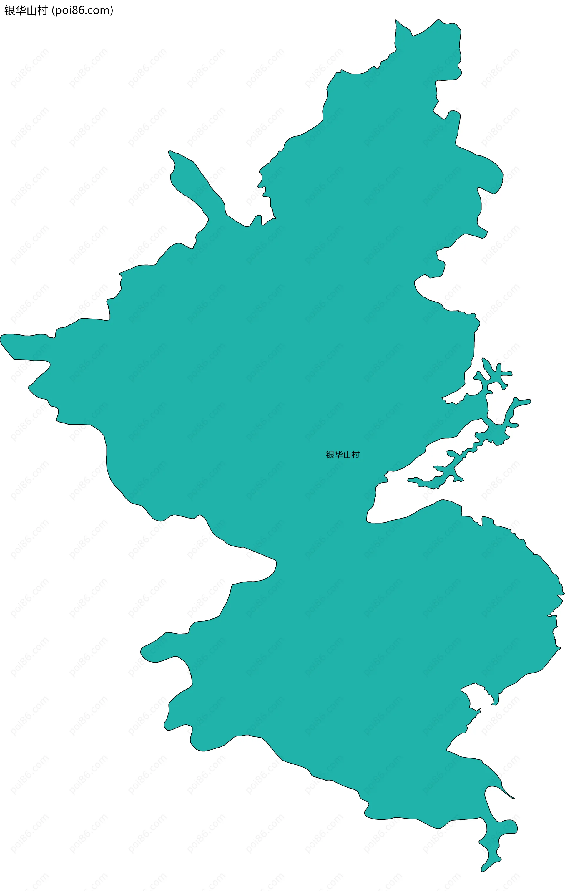 银华山村边界地图