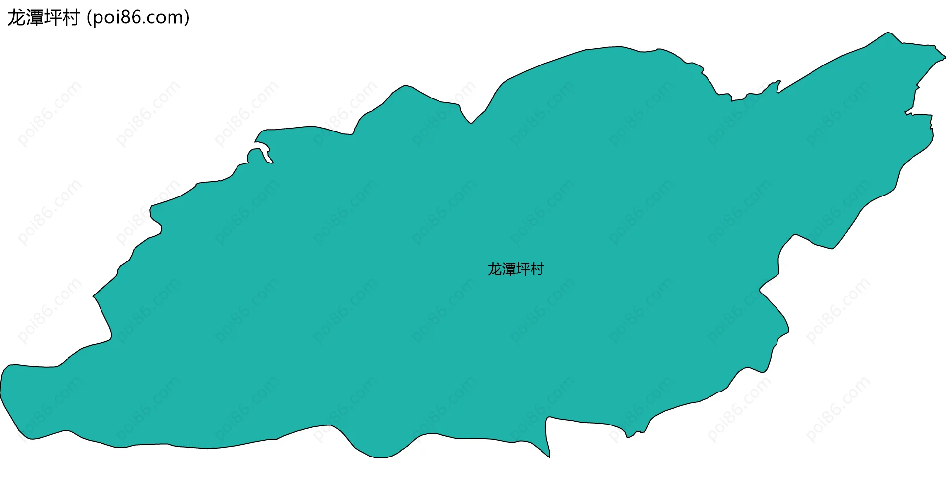 龙潭坪村边界地图