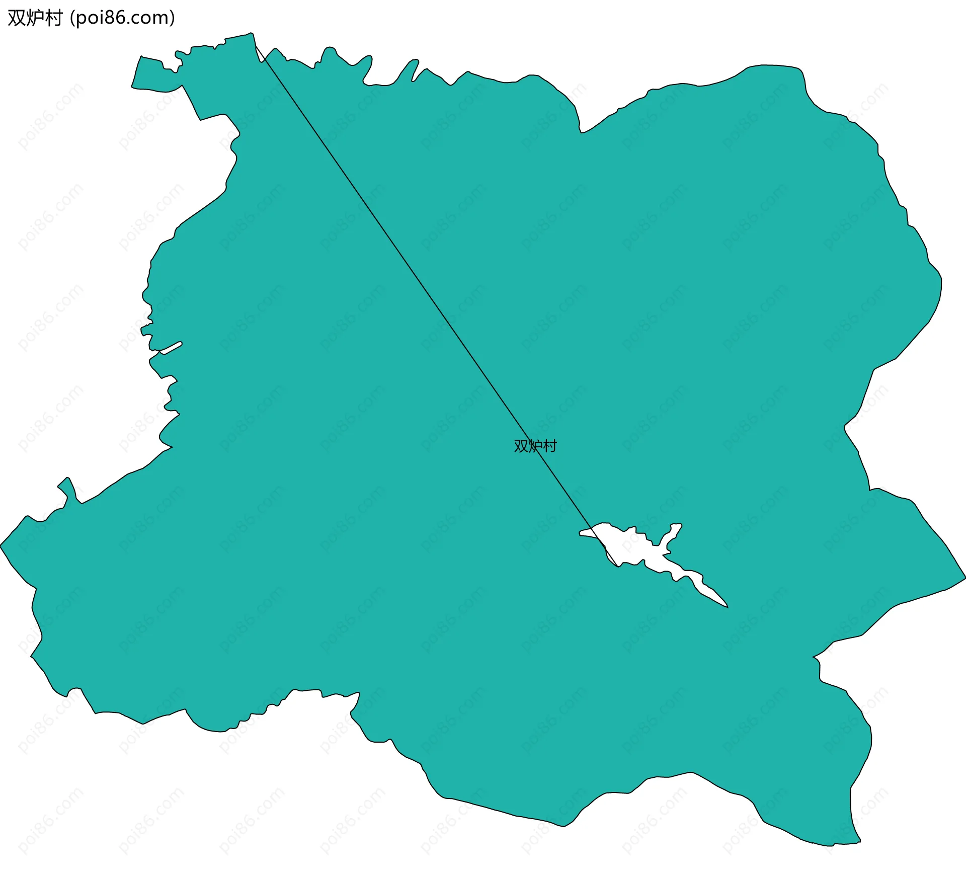 双炉村边界地图
