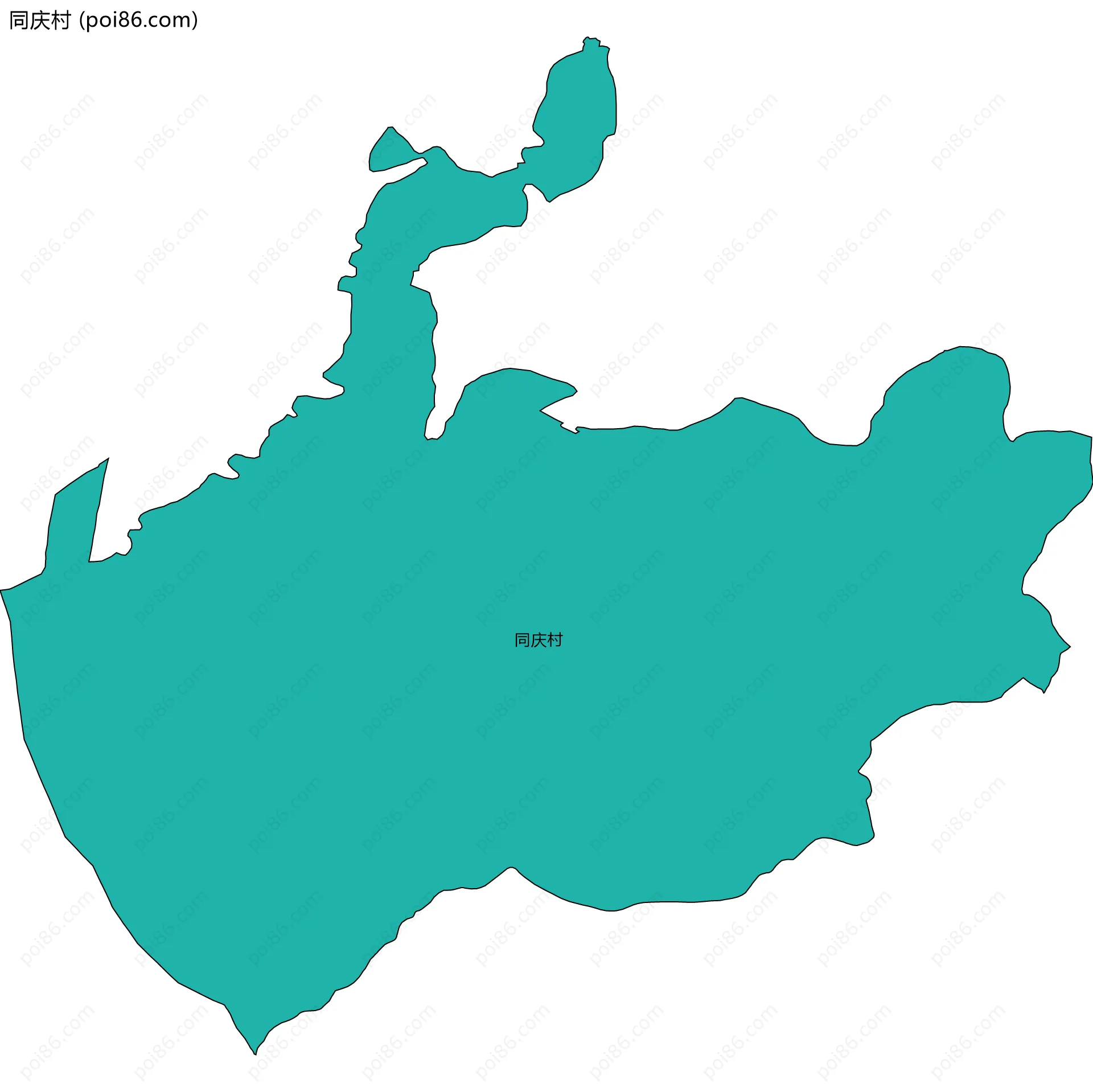 同庆村边界地图