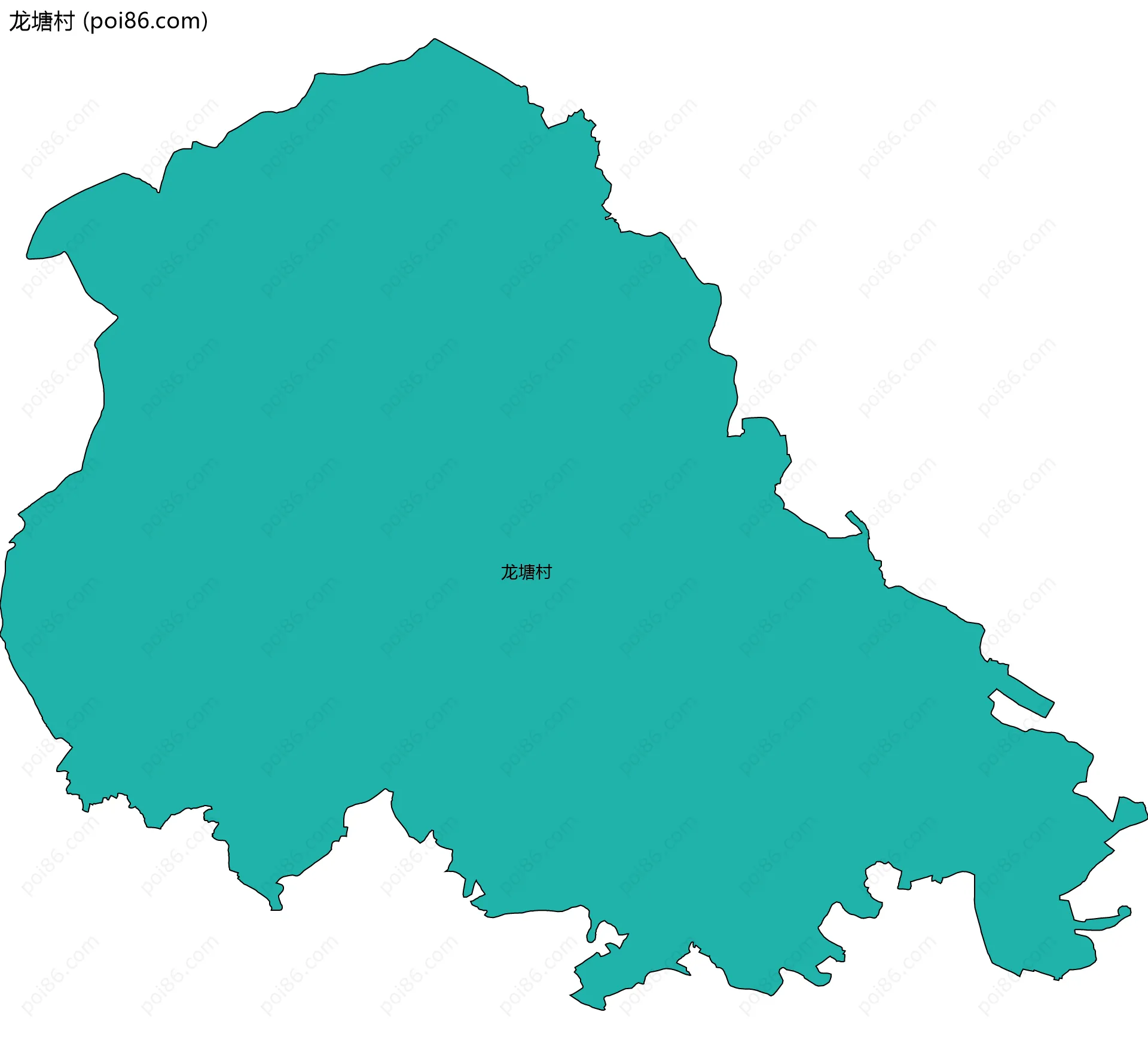 龙塘村边界地图