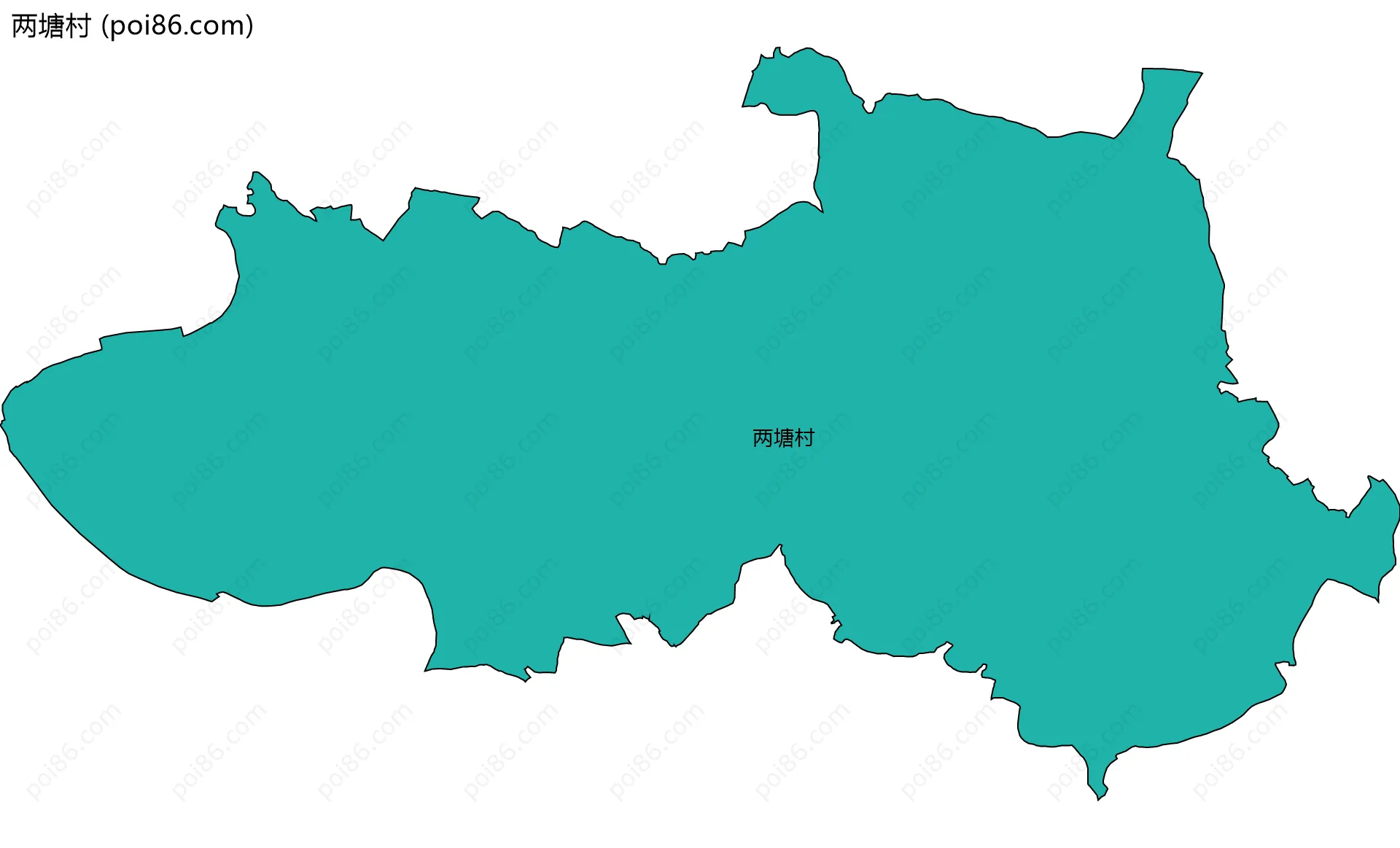 两塘村边界地图