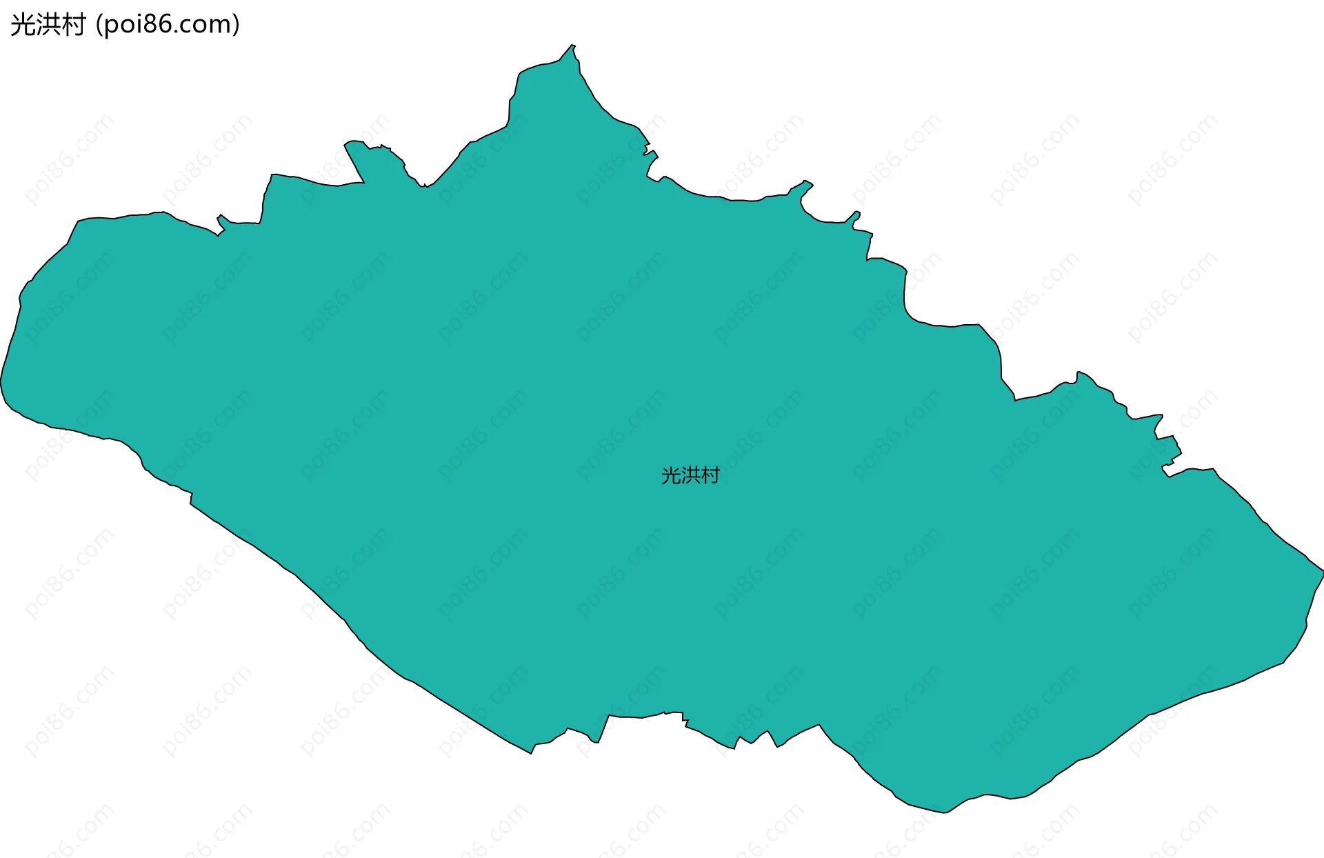 光洪村边界地图