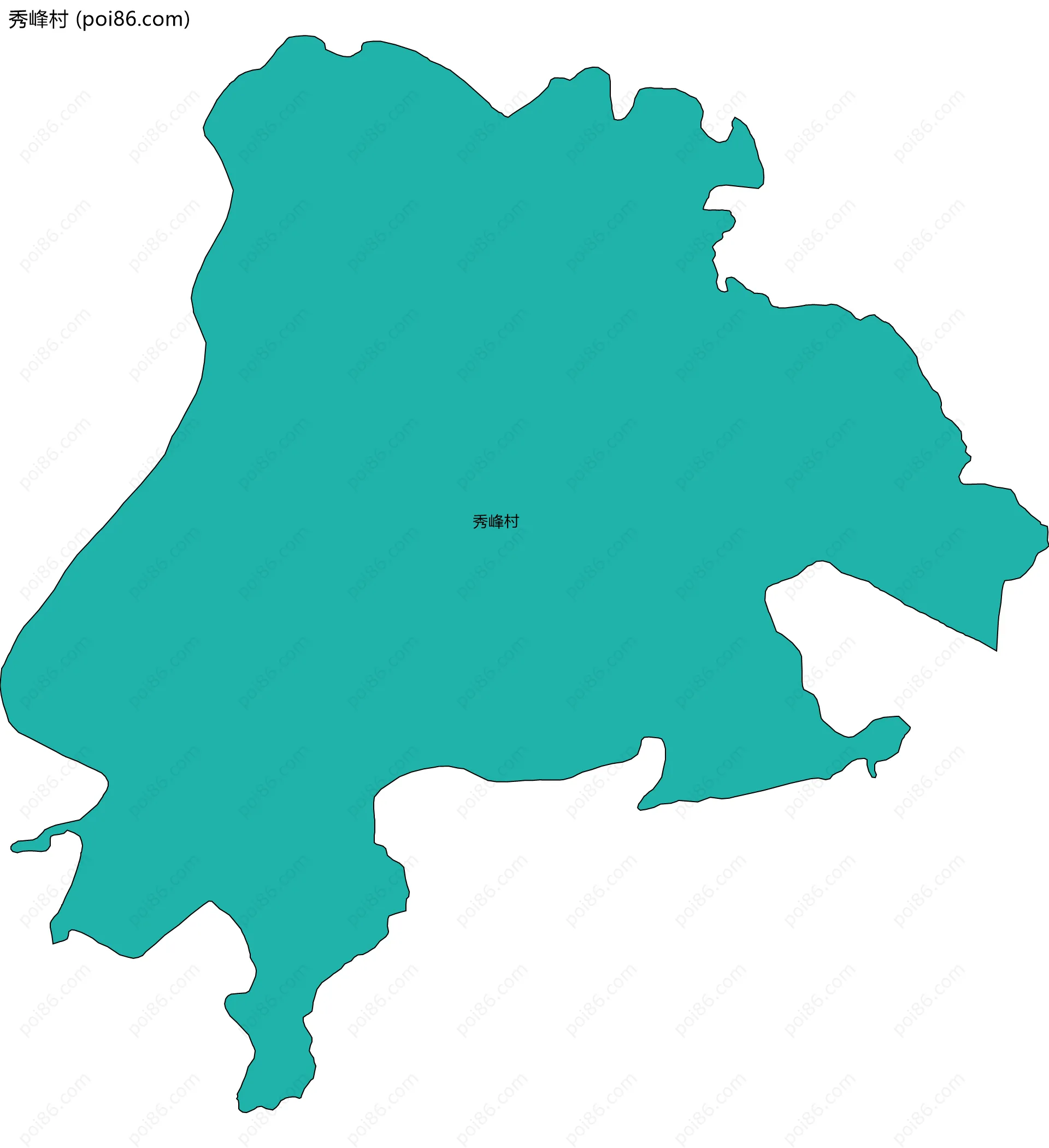 秀峰村边界地图