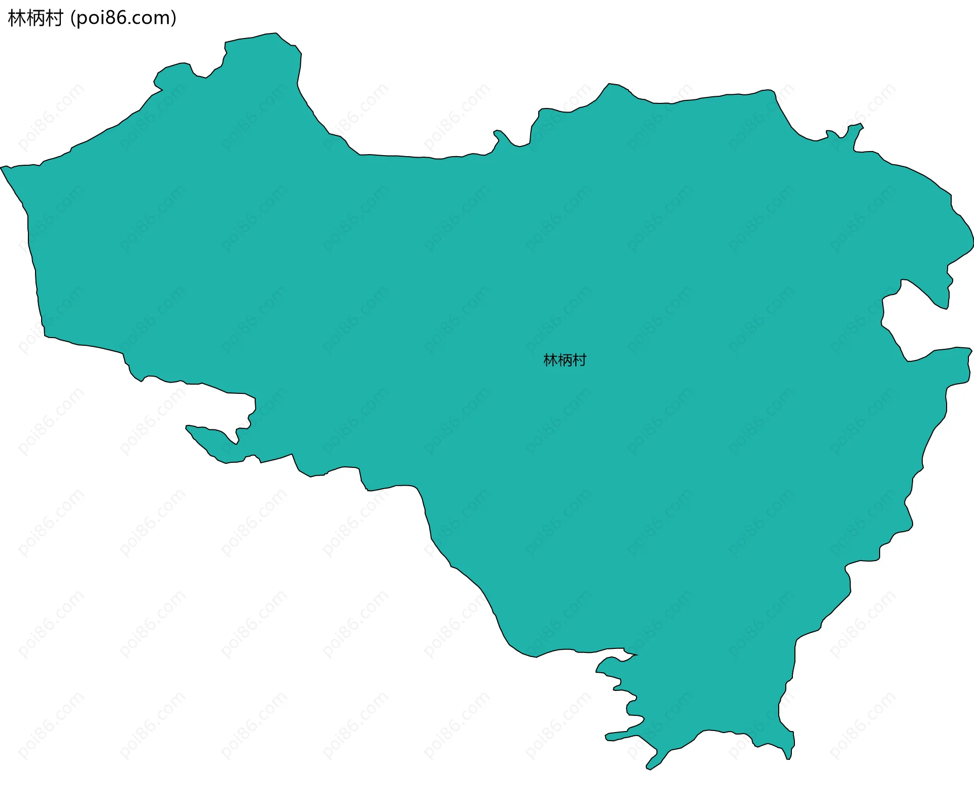 林柄村边界地图