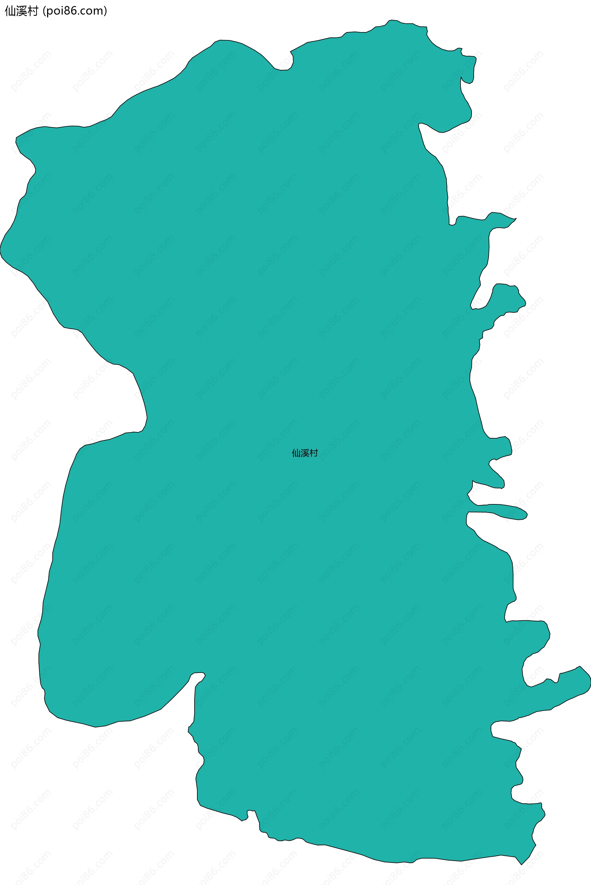 仙溪村边界地图