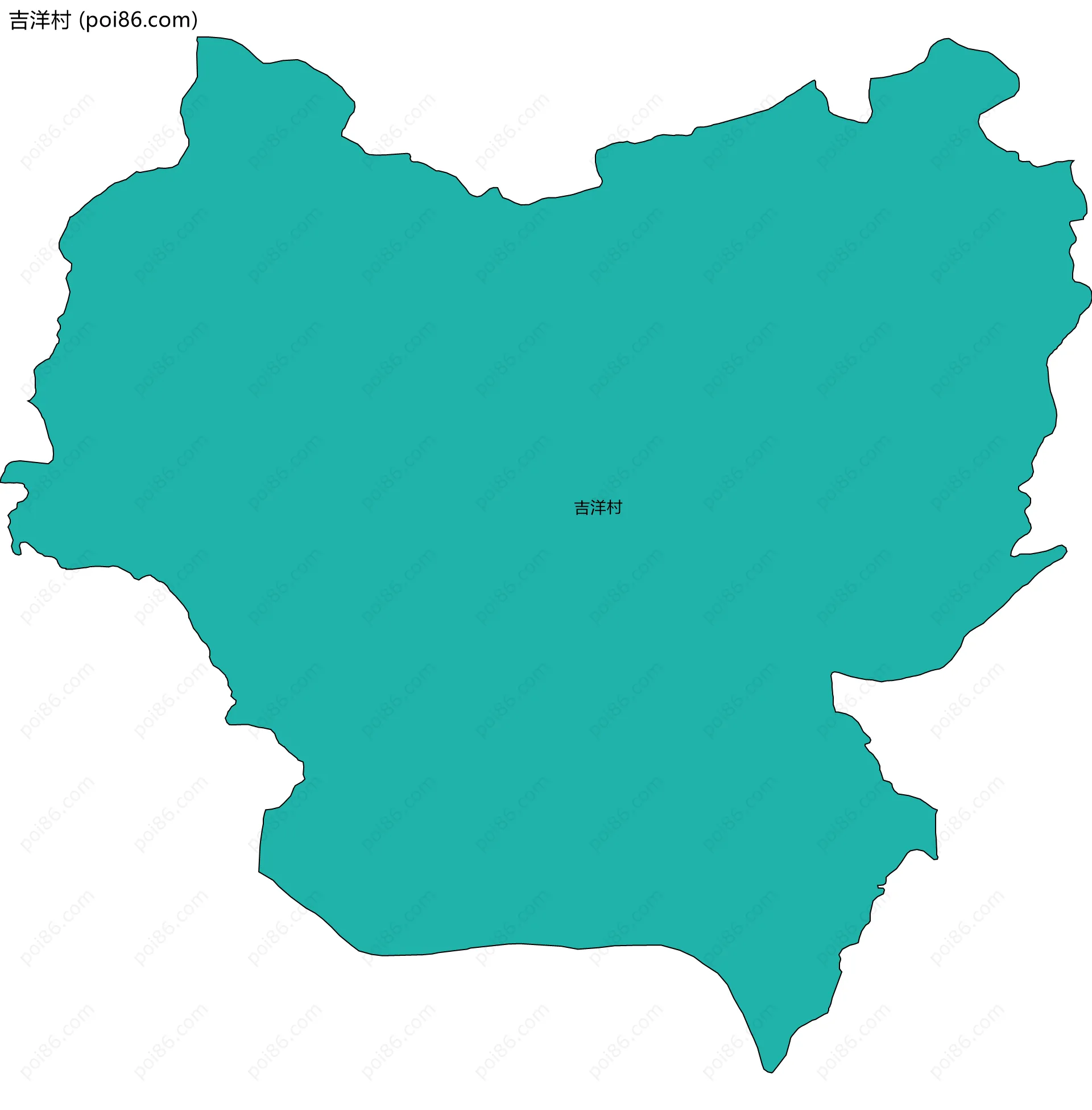 吉洋村边界地图