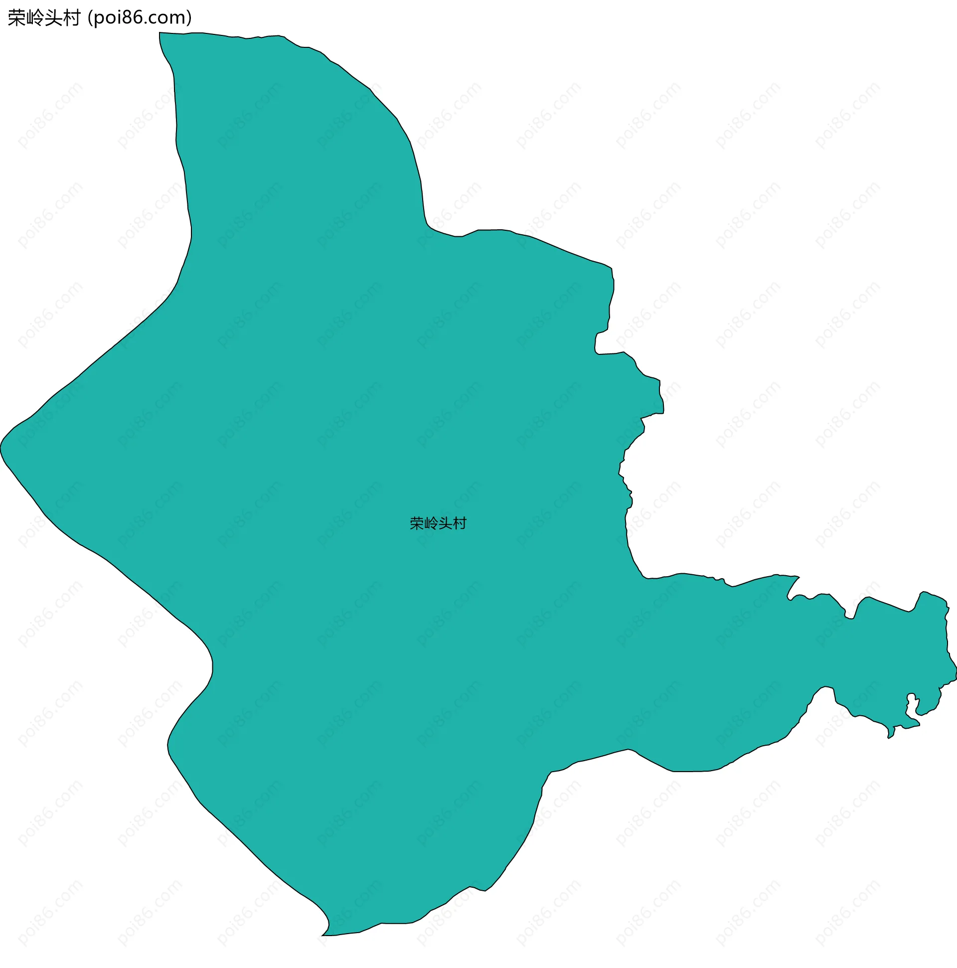 荣岭头村边界地图