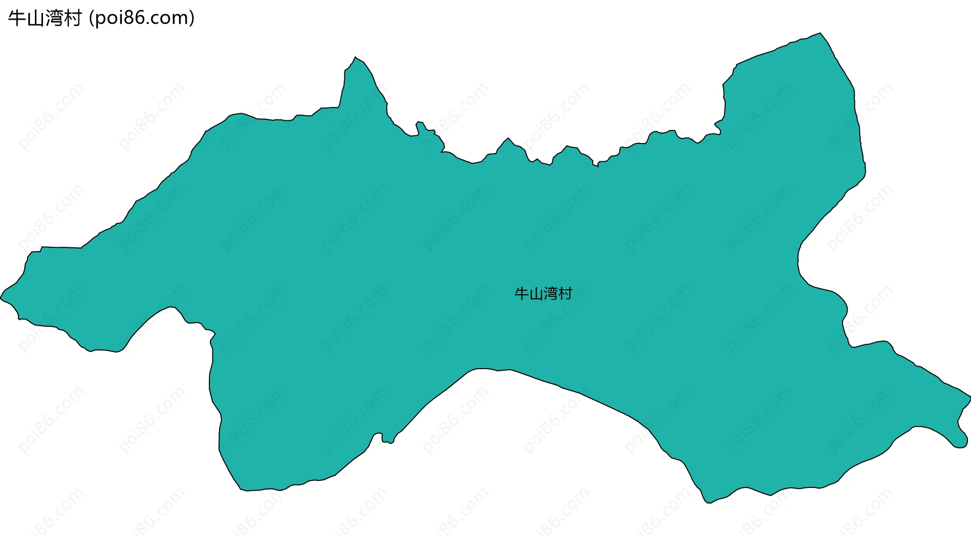 牛山湾村边界地图