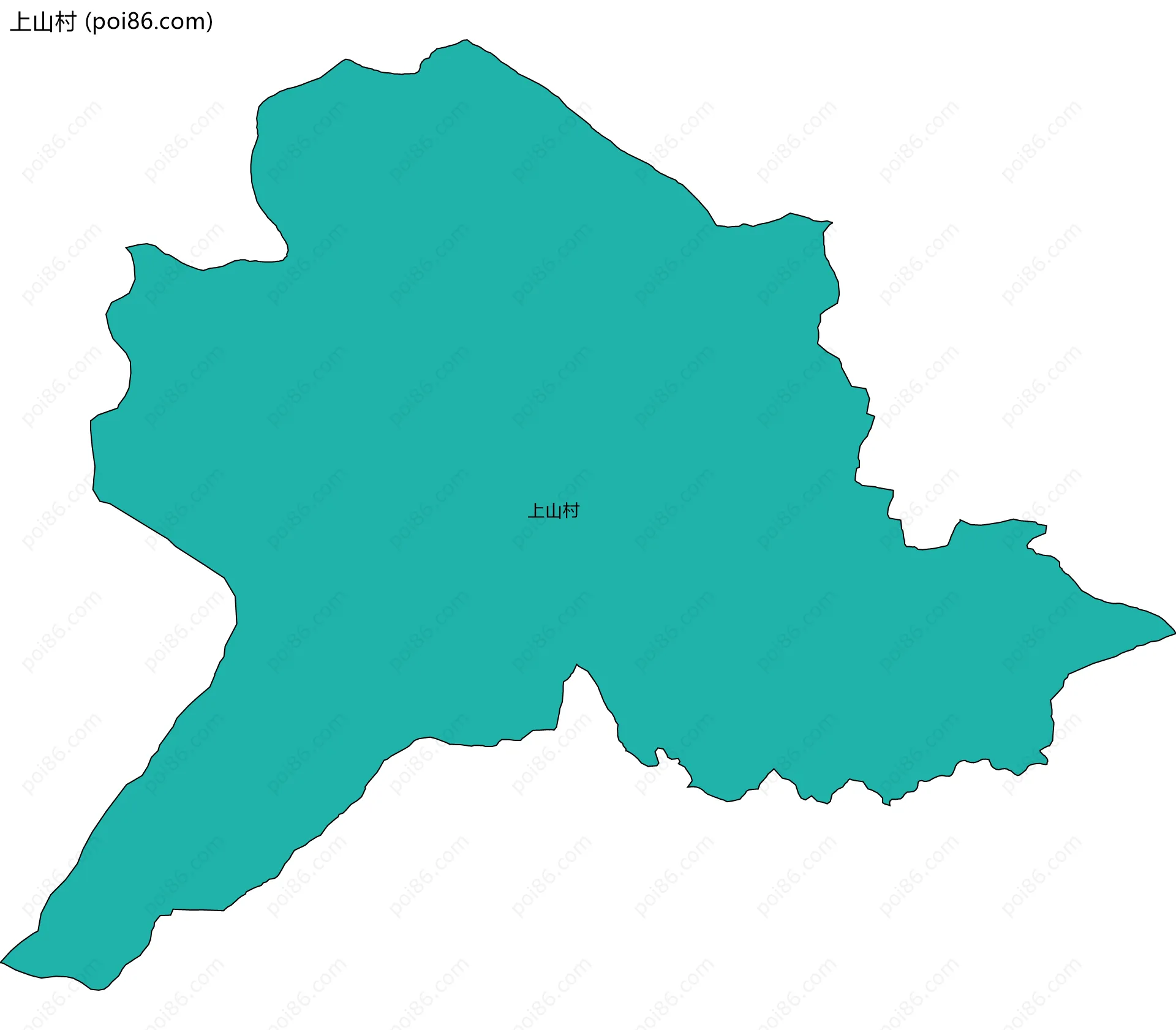 上山村边界地图