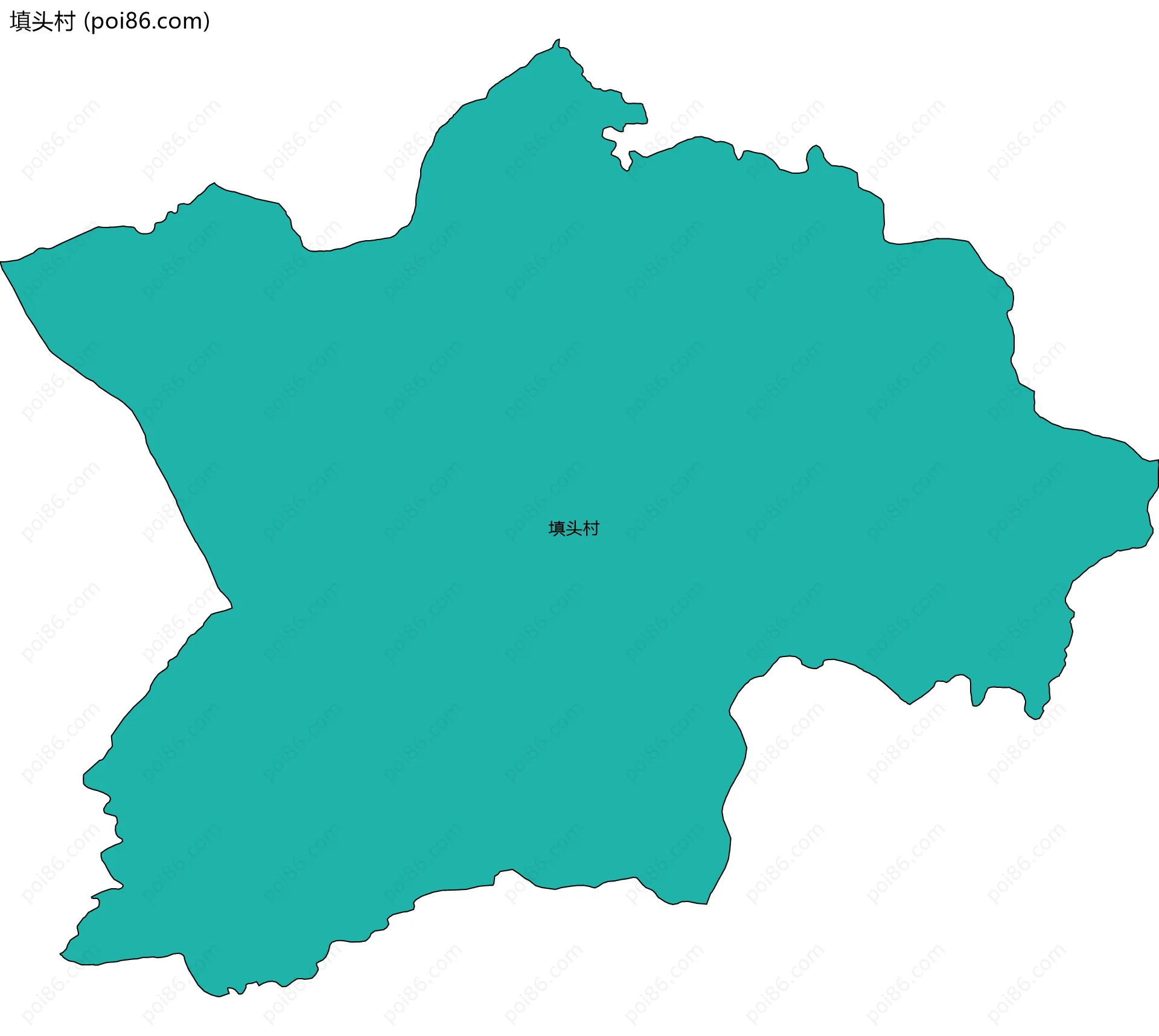 填头村边界地图
