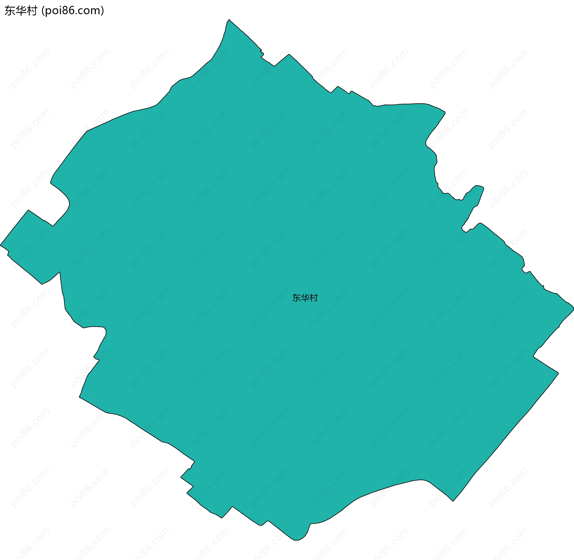 东华村边界地图