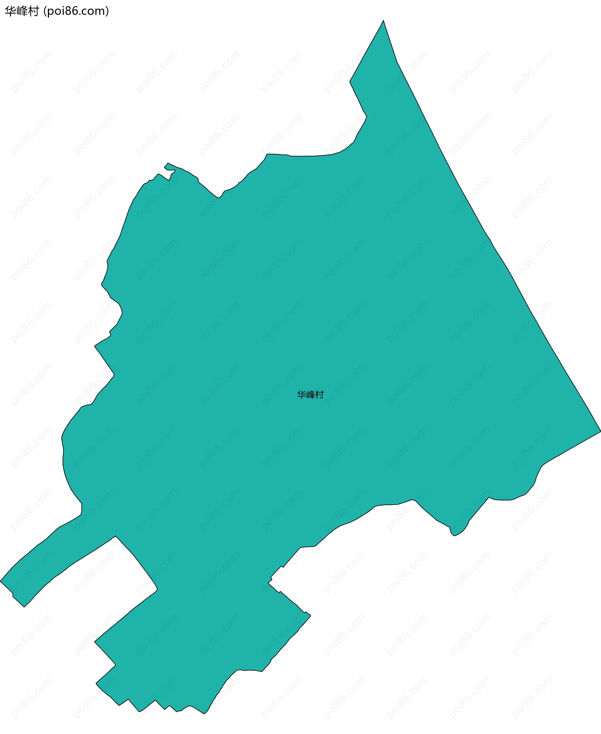 华峰村边界地图