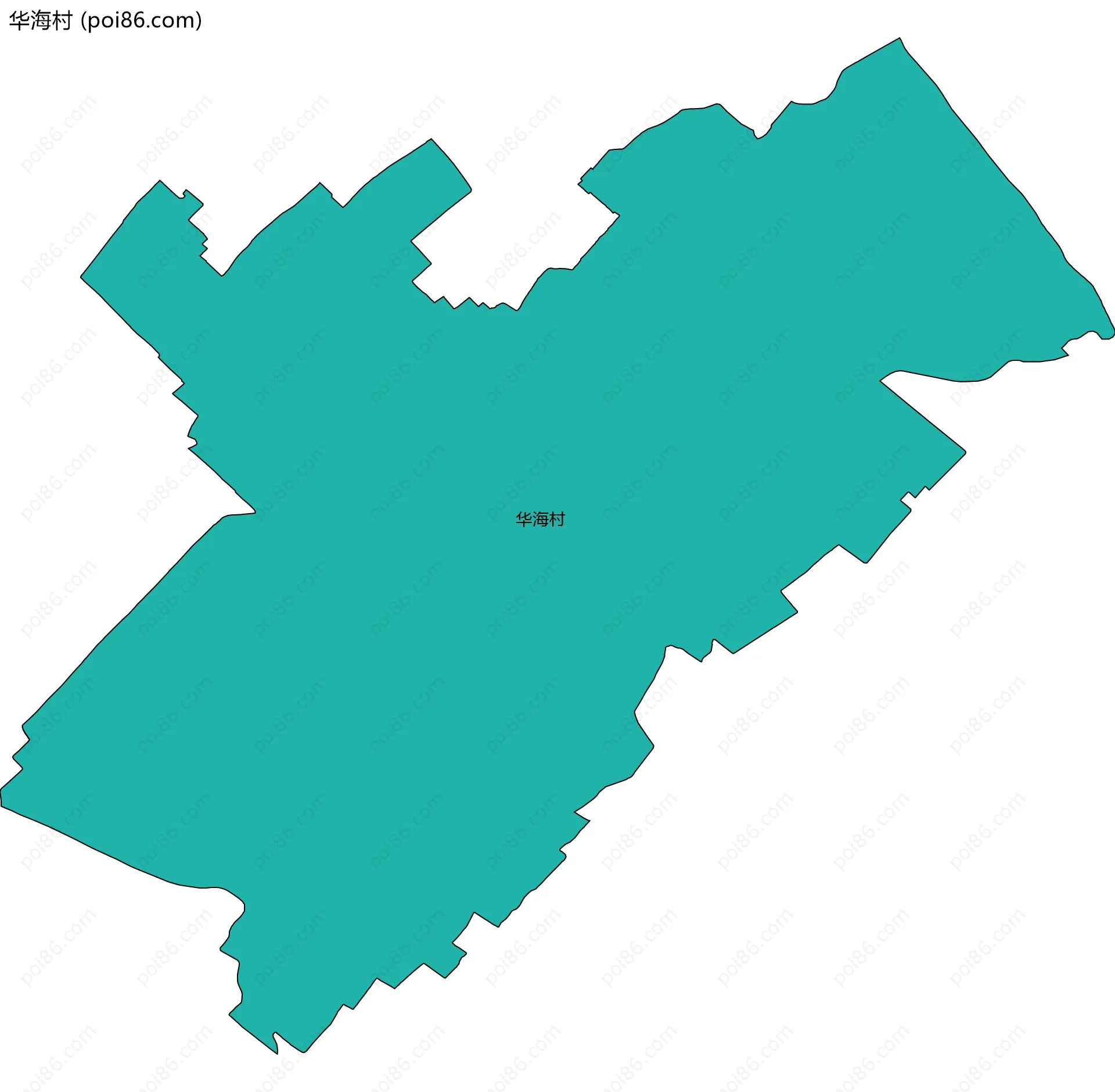 华海村边界地图