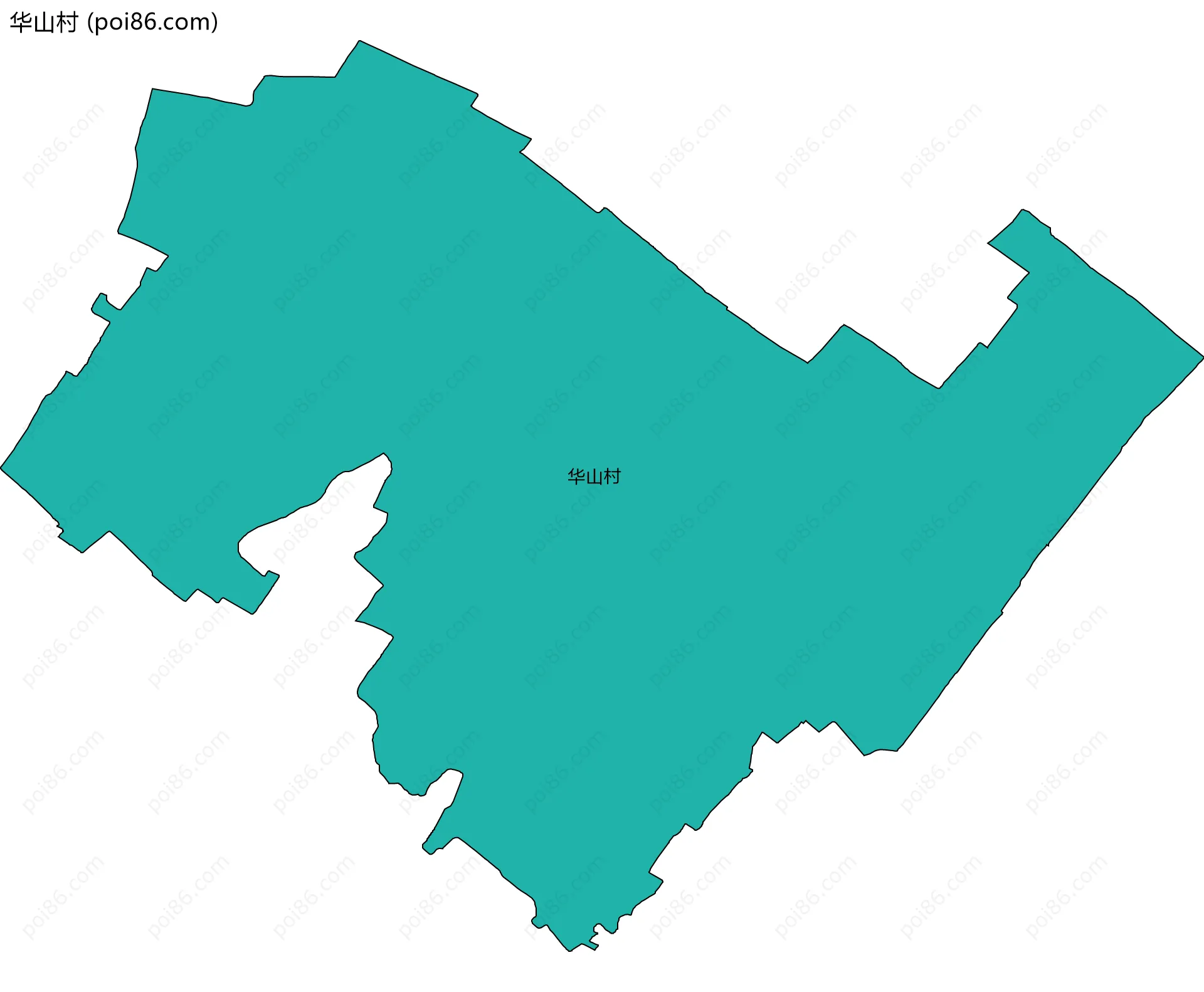华山村边界地图