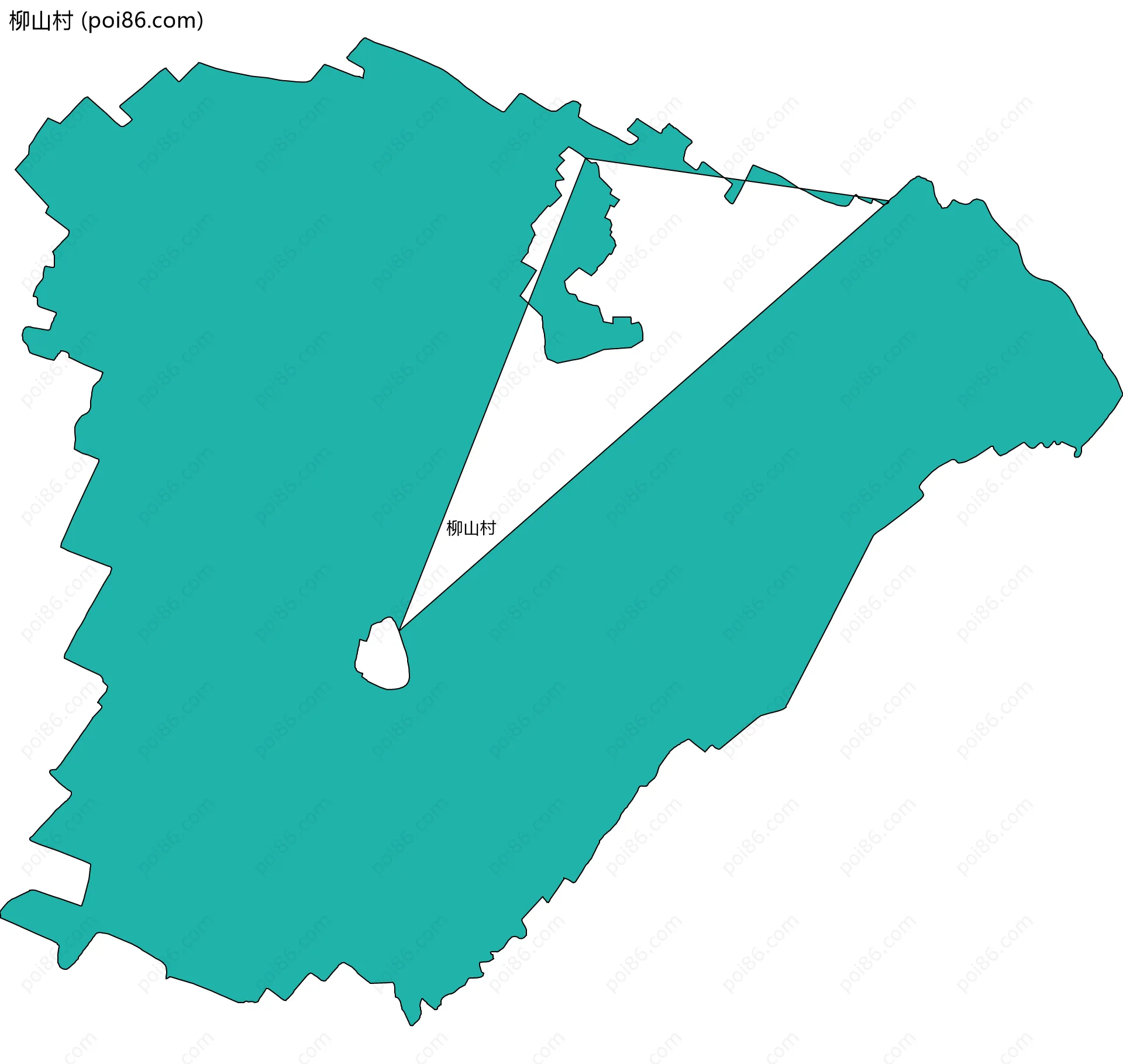 柳山村边界地图