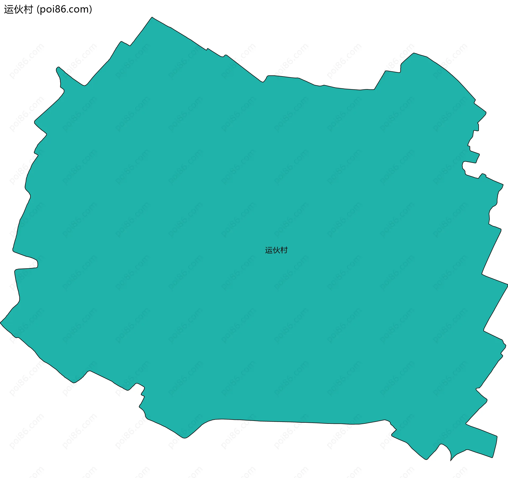 运伙村边界地图
