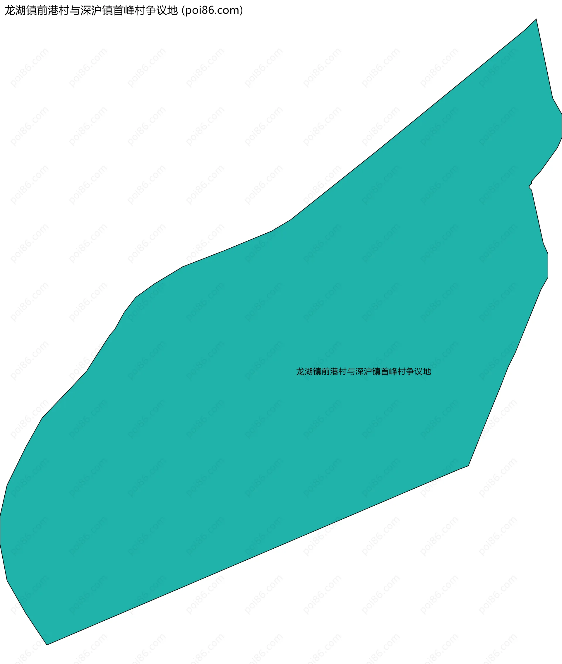 龙湖镇前港村与深沪镇首峰村争议地边界地图