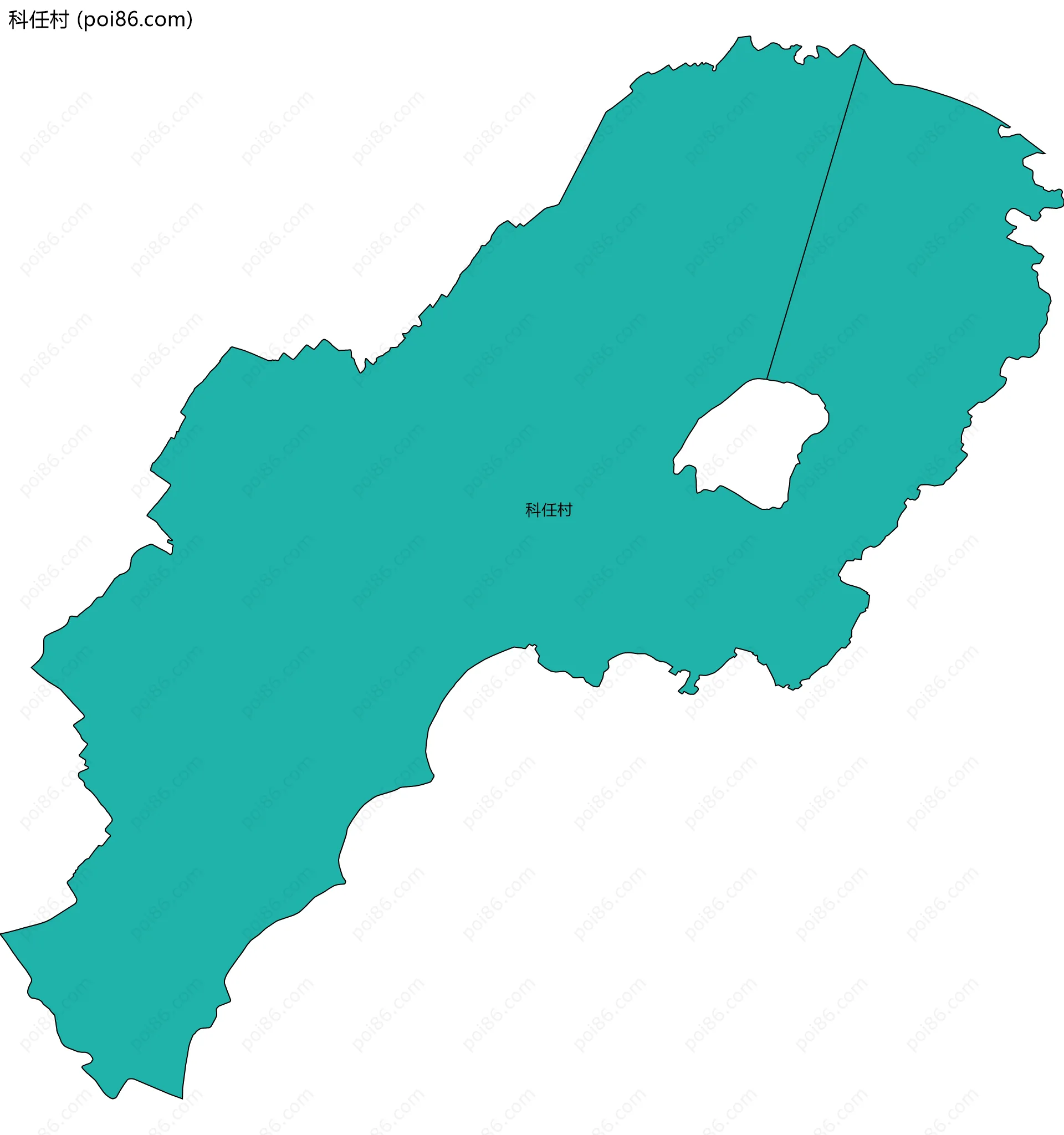 科任村边界地图