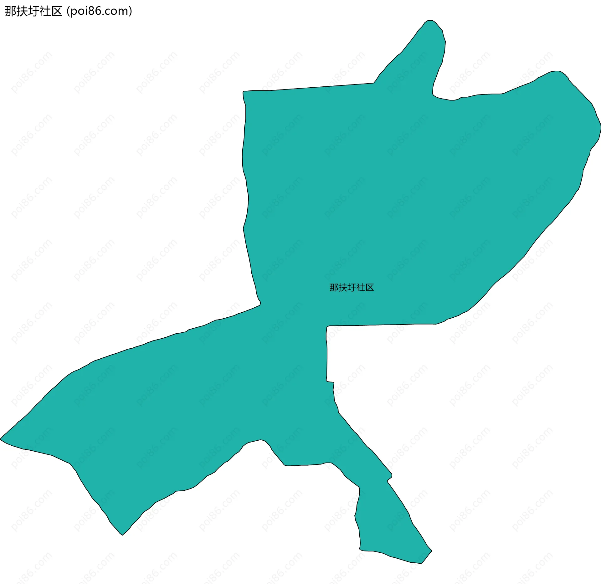 那扶圩社区边界地图