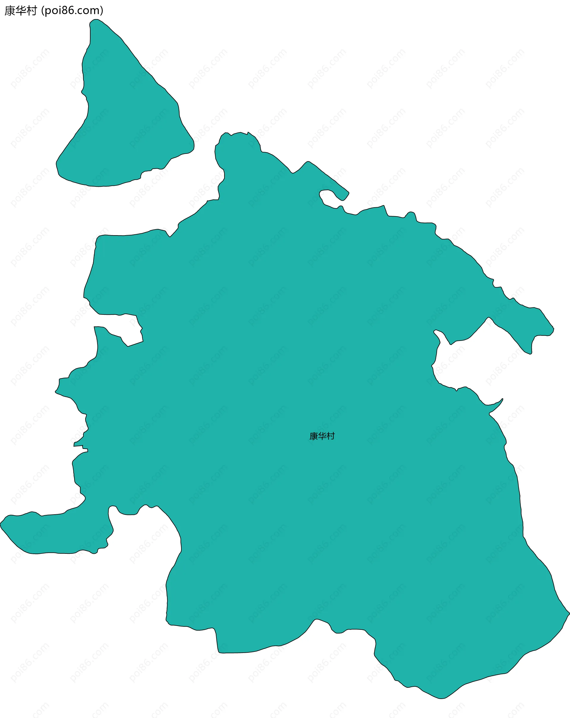 康华村边界地图